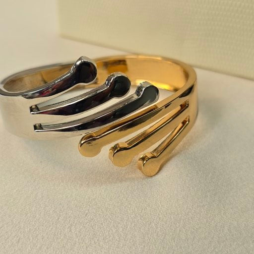 Dual Harmony Adjustable Cuff Bracelet
