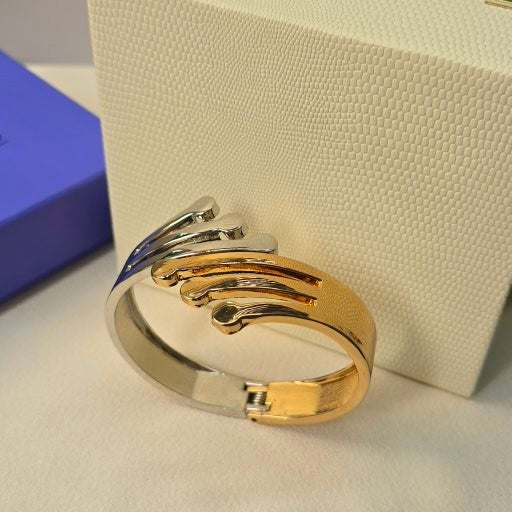 Dual Harmony Adjustable Cuff Bracelet