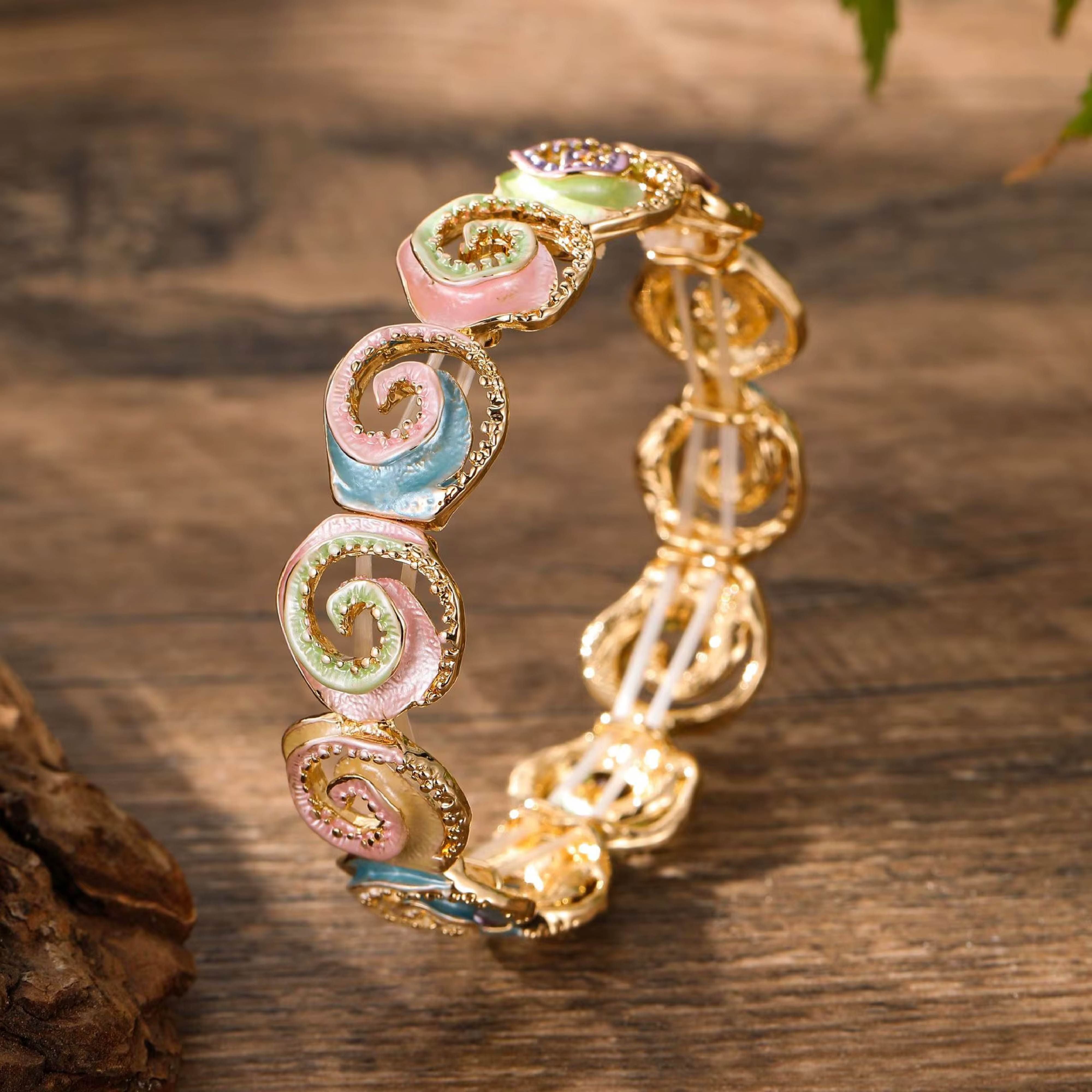 Candy Swirl Gold Bracelet