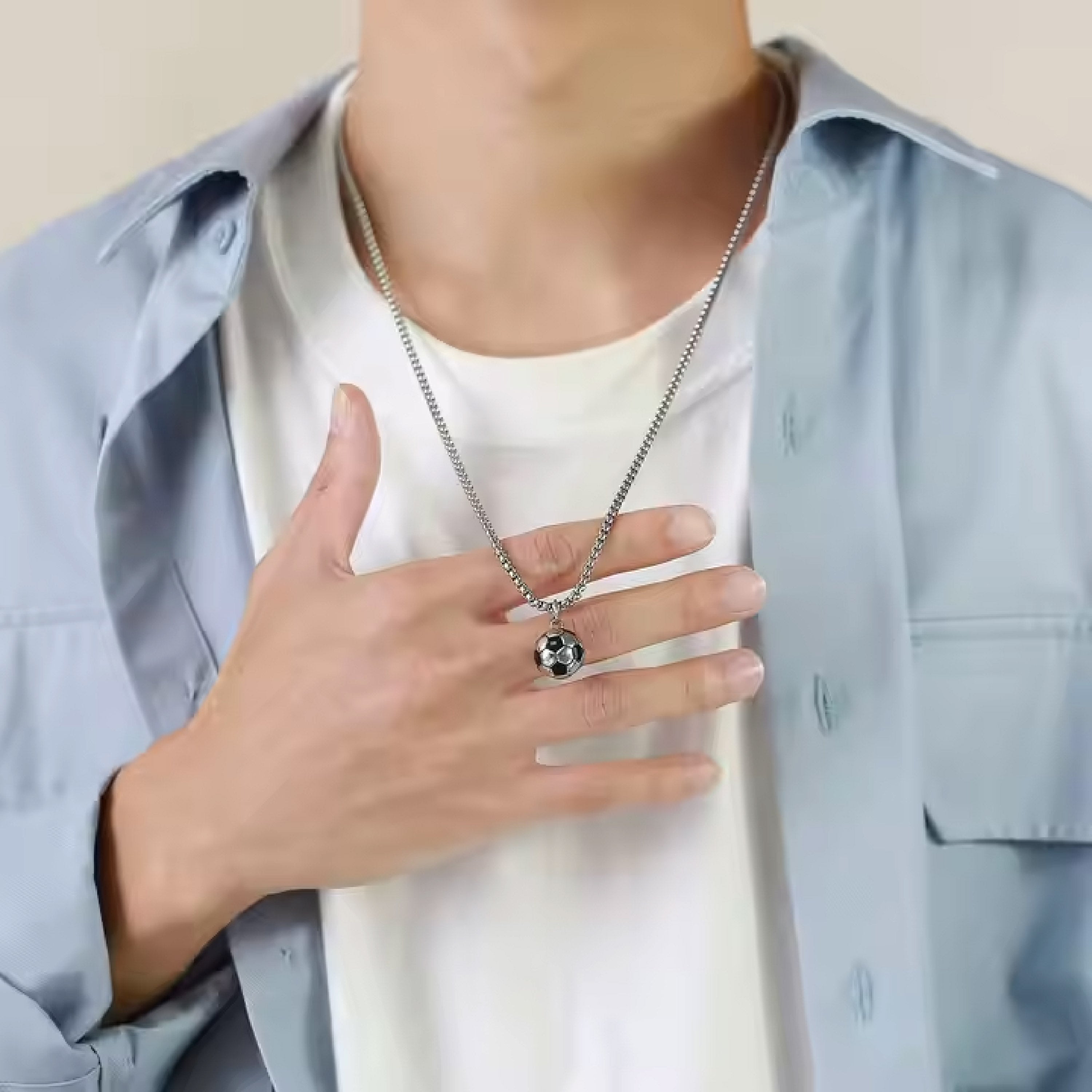 Football Silver And Blue