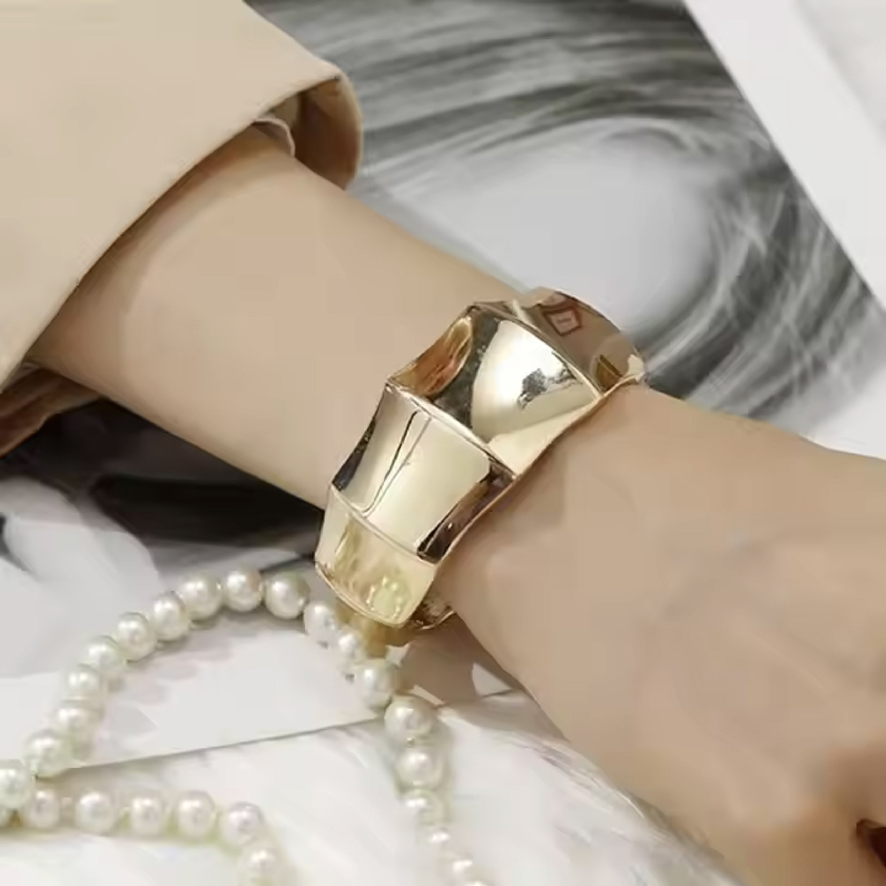 Gold Bamboo Bracelet