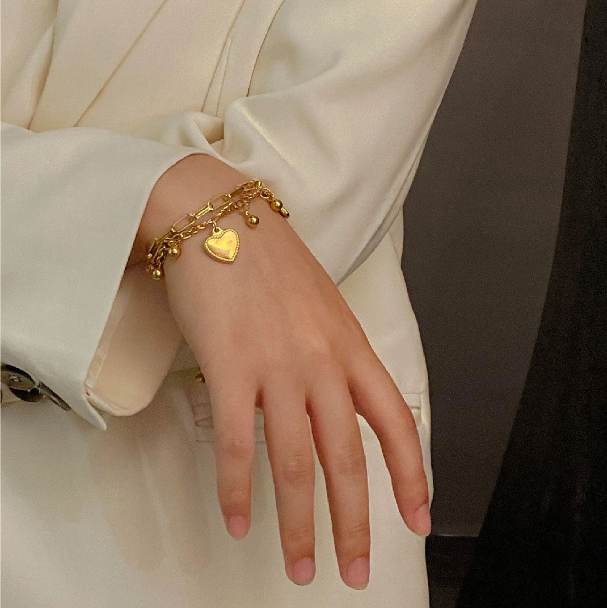 Amora Heart Charm Bracelet