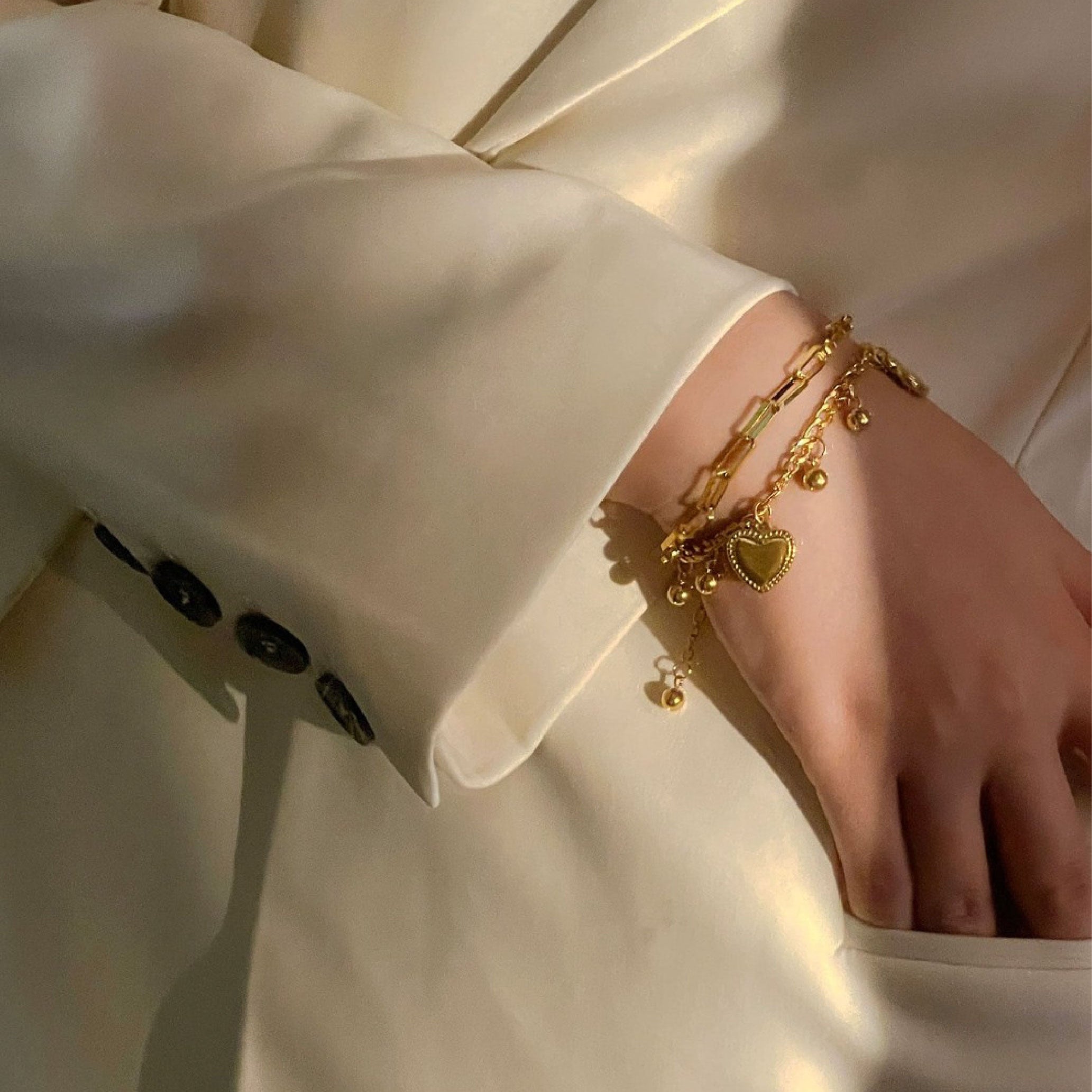 Amora Heart Charm Bracelet