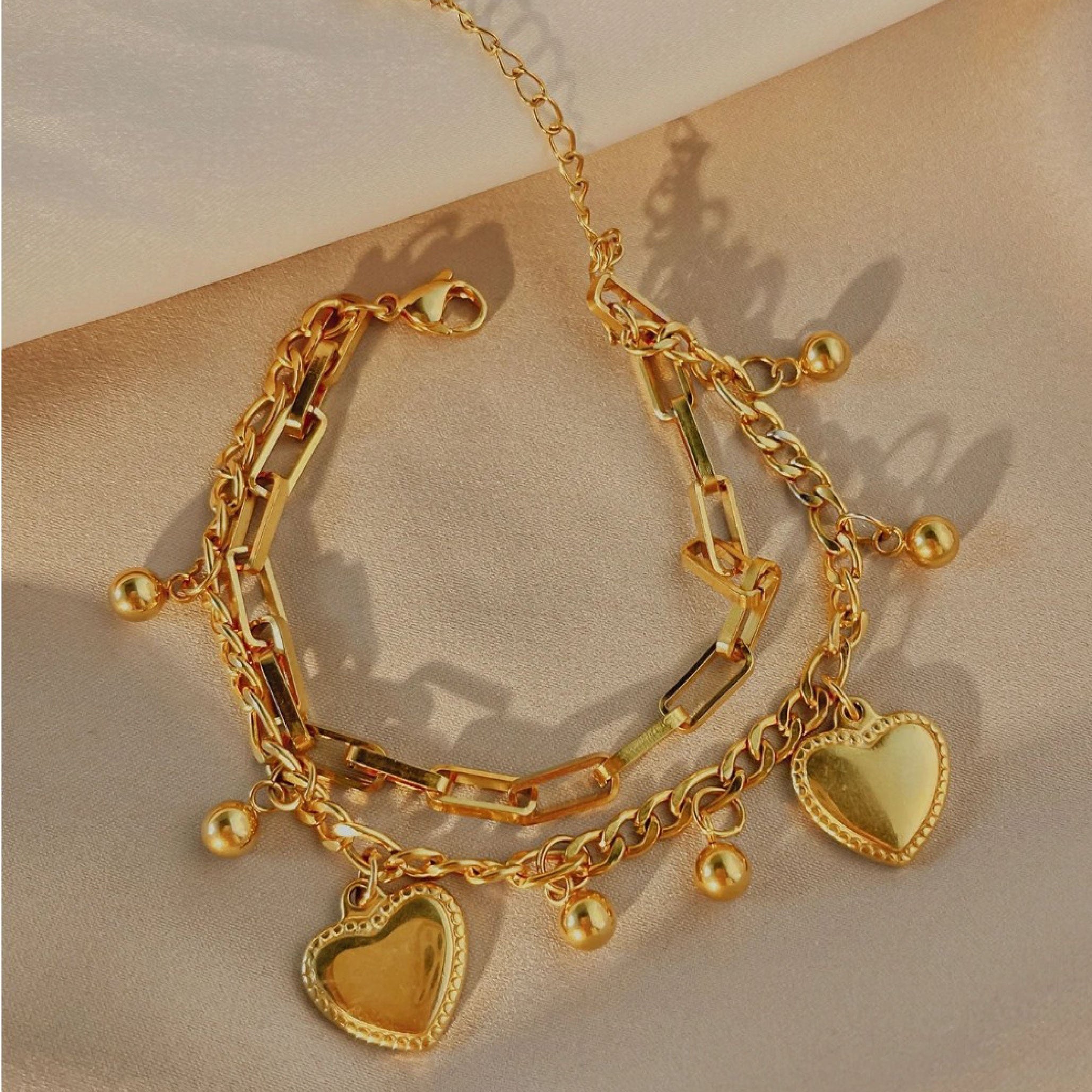 Amora Heart Charm Bracelet
