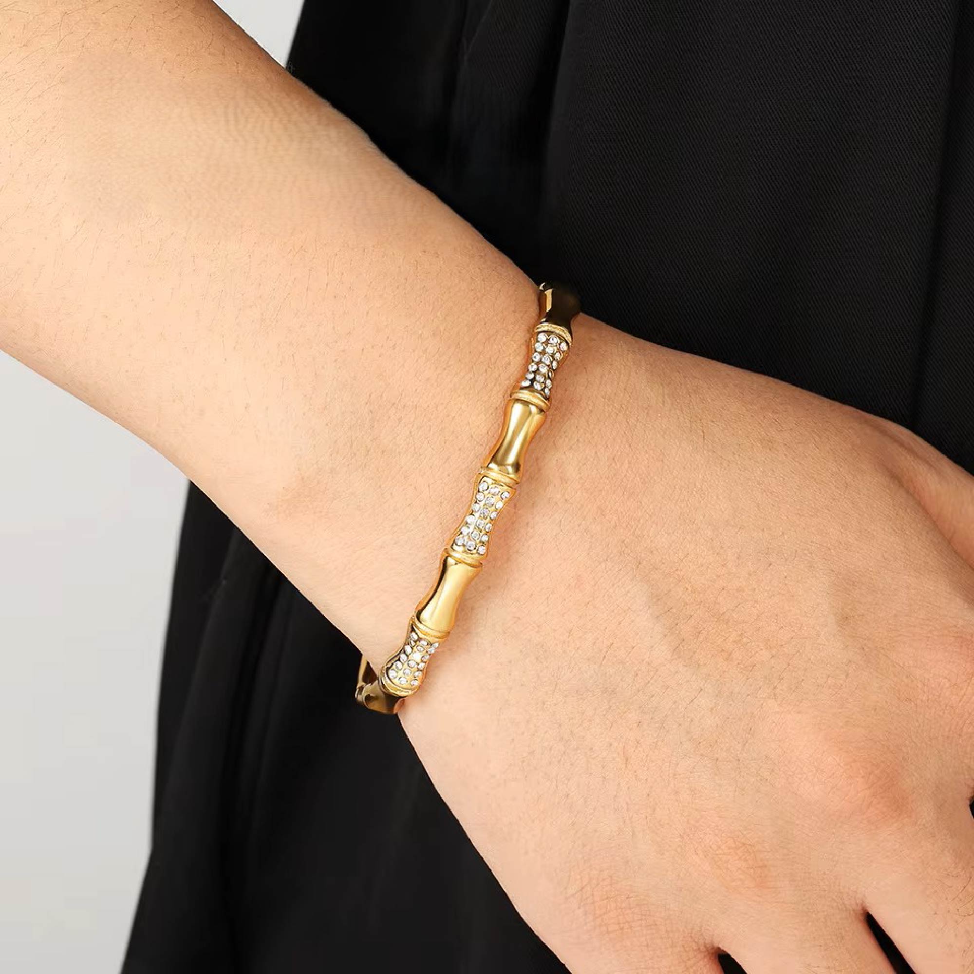 Diamond Bamboo Bracelet