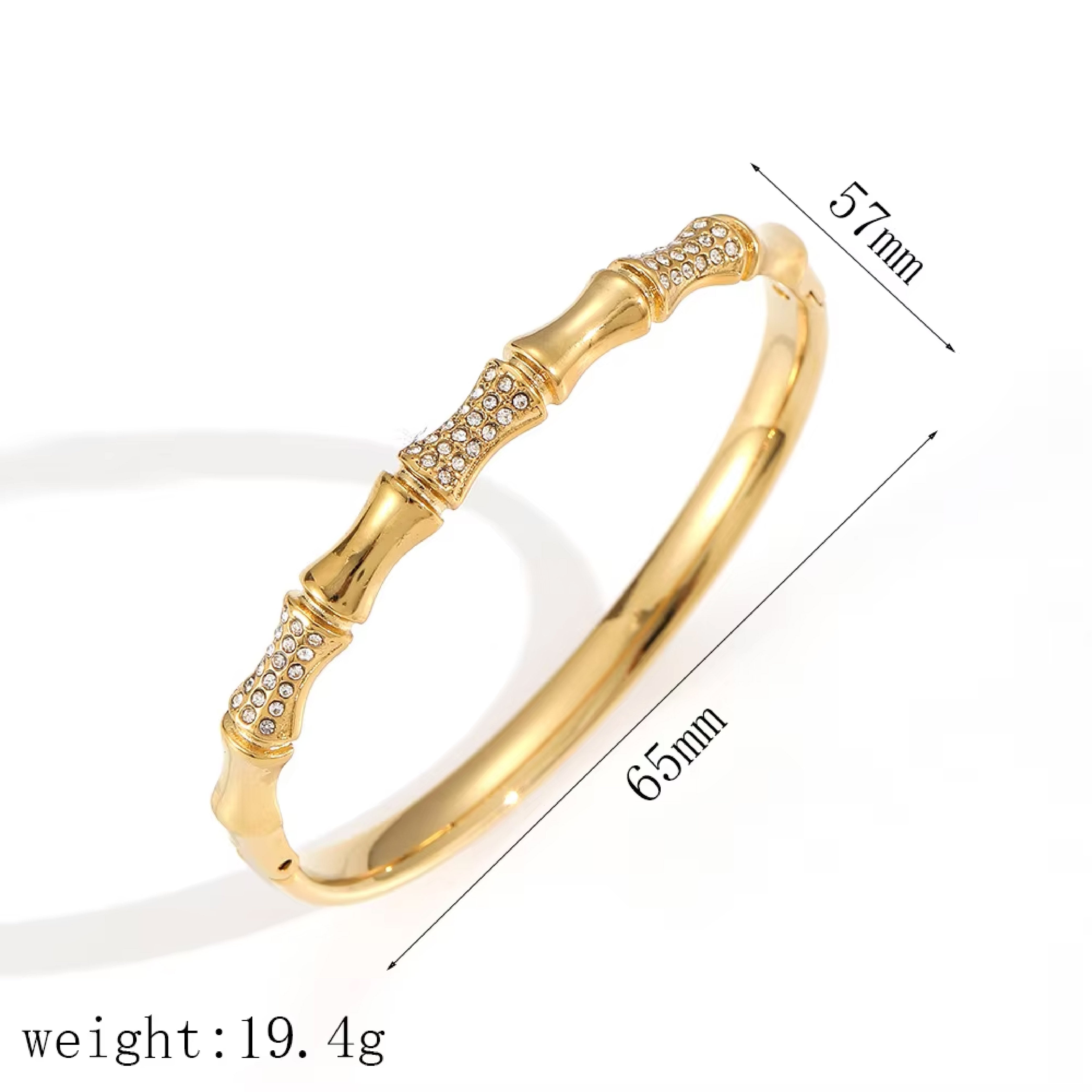 Diamond Bamboo Bracelet