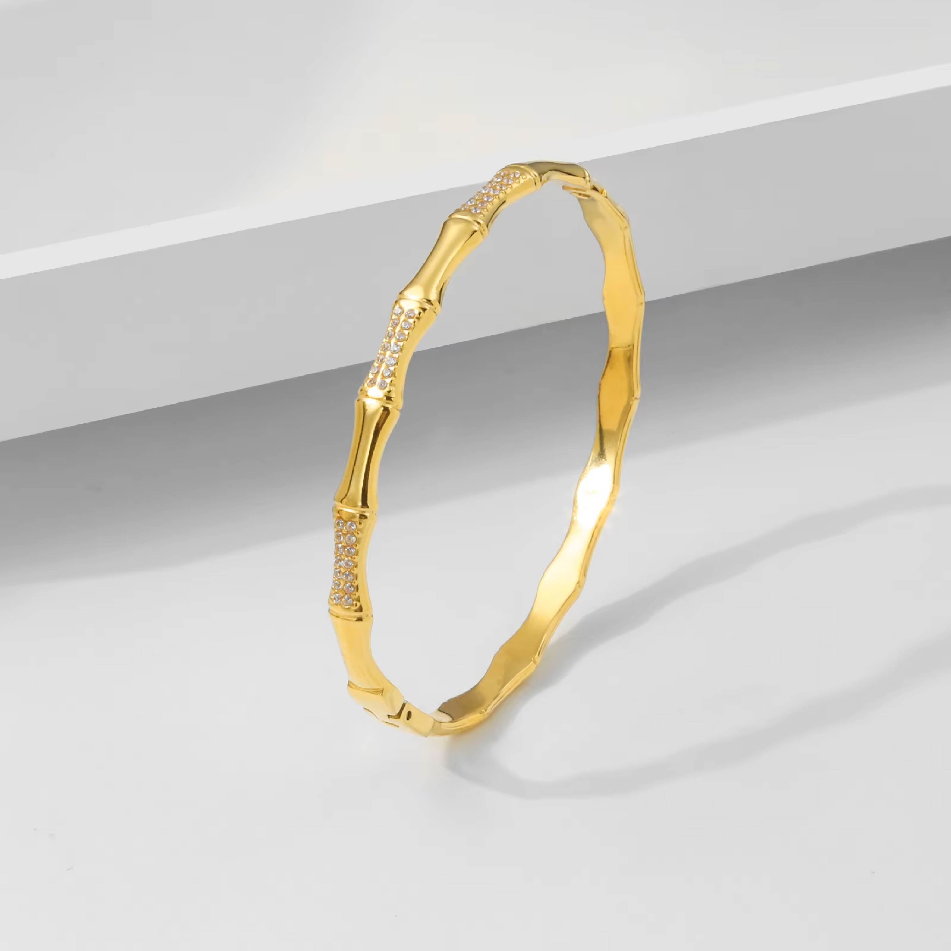 Diamond Bamboo Bracelet