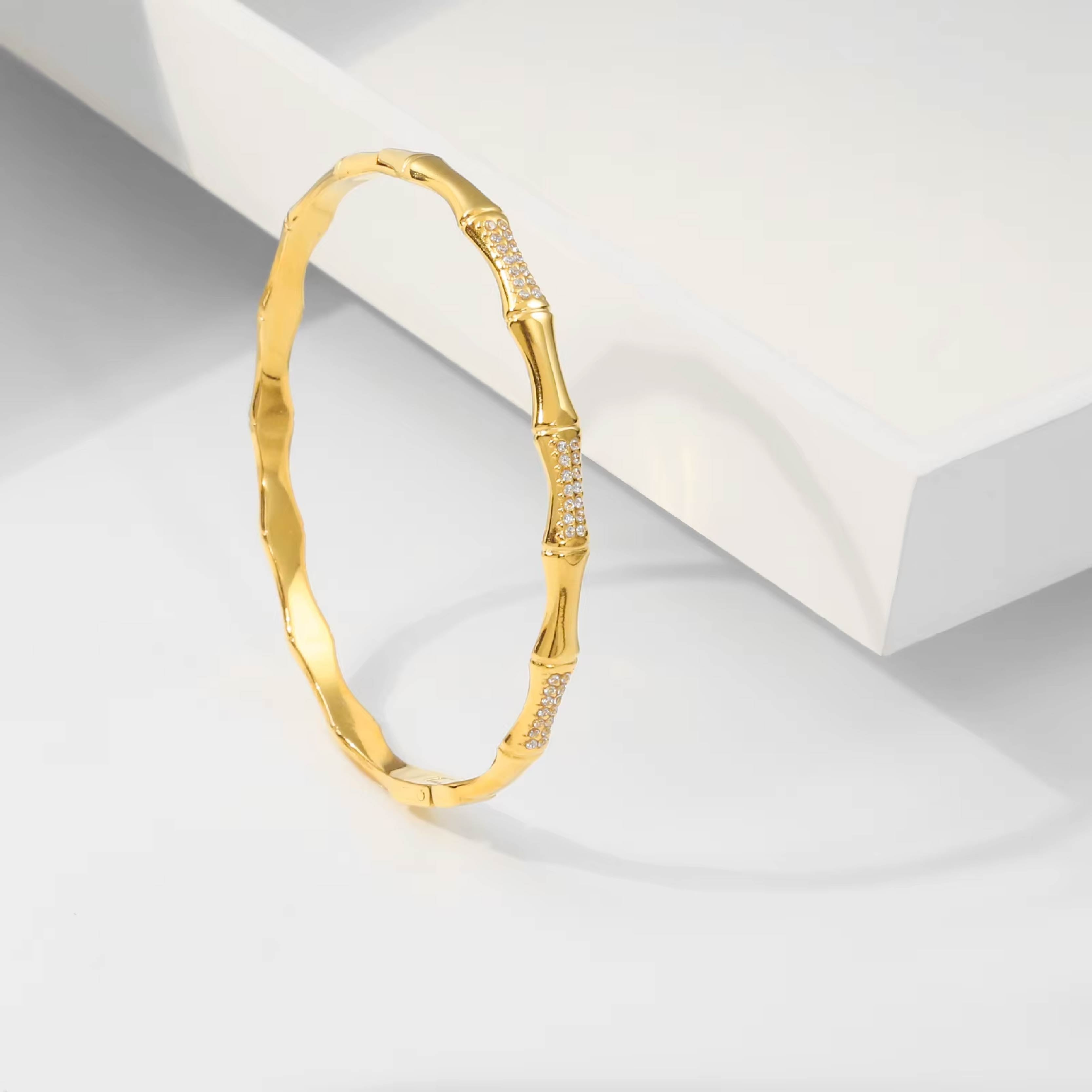 Diamond Bamboo Bracelet