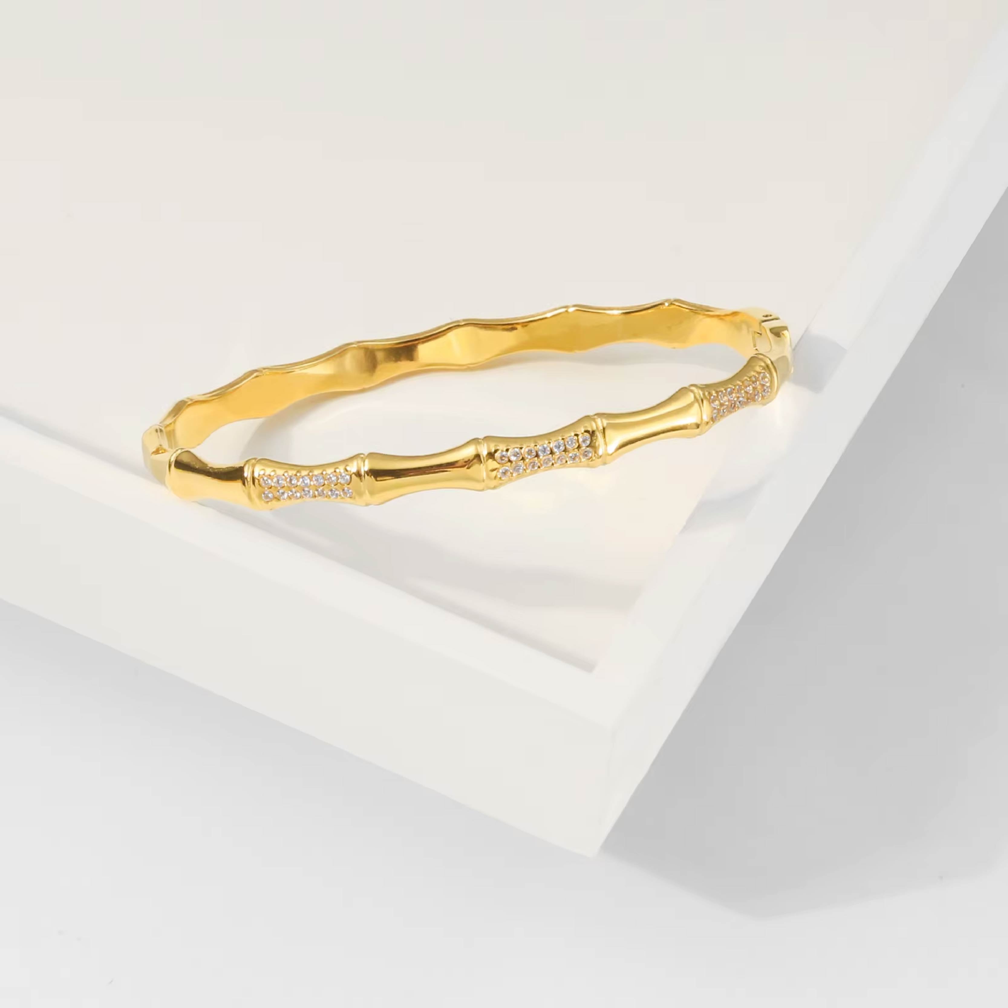 Diamond Bamboo Bracelet