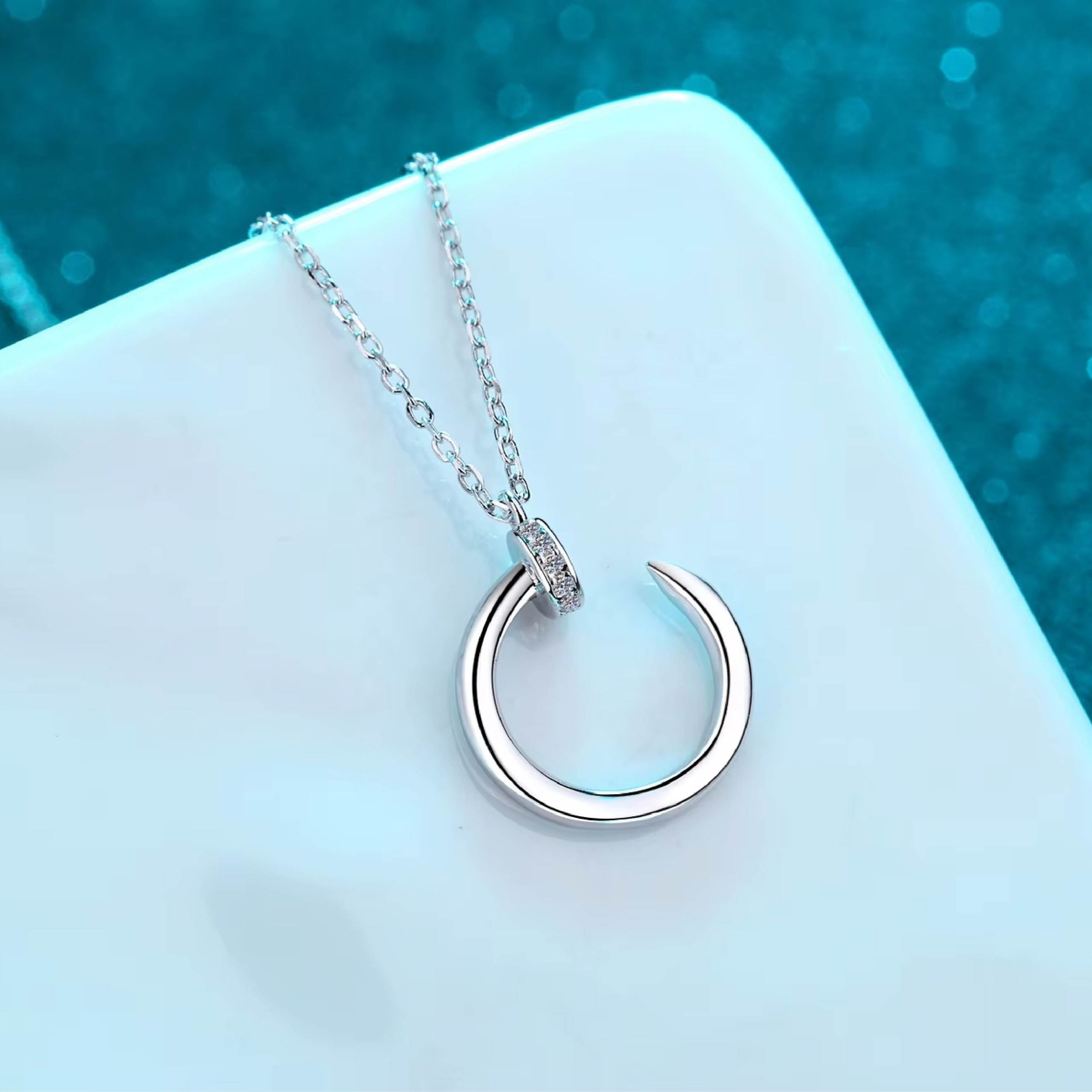 Crescent Spark Necklace
