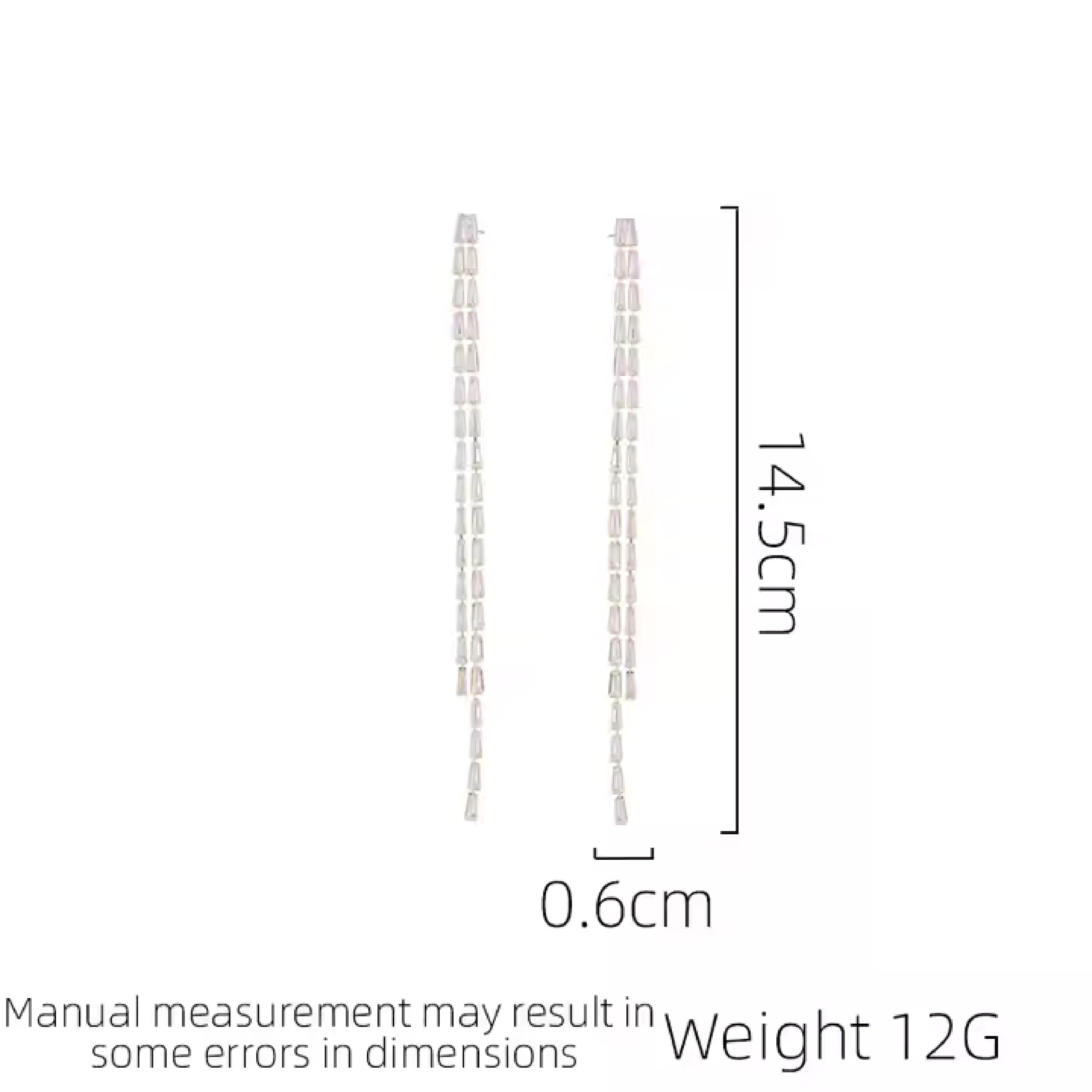 Crystal Shoulder Earrings