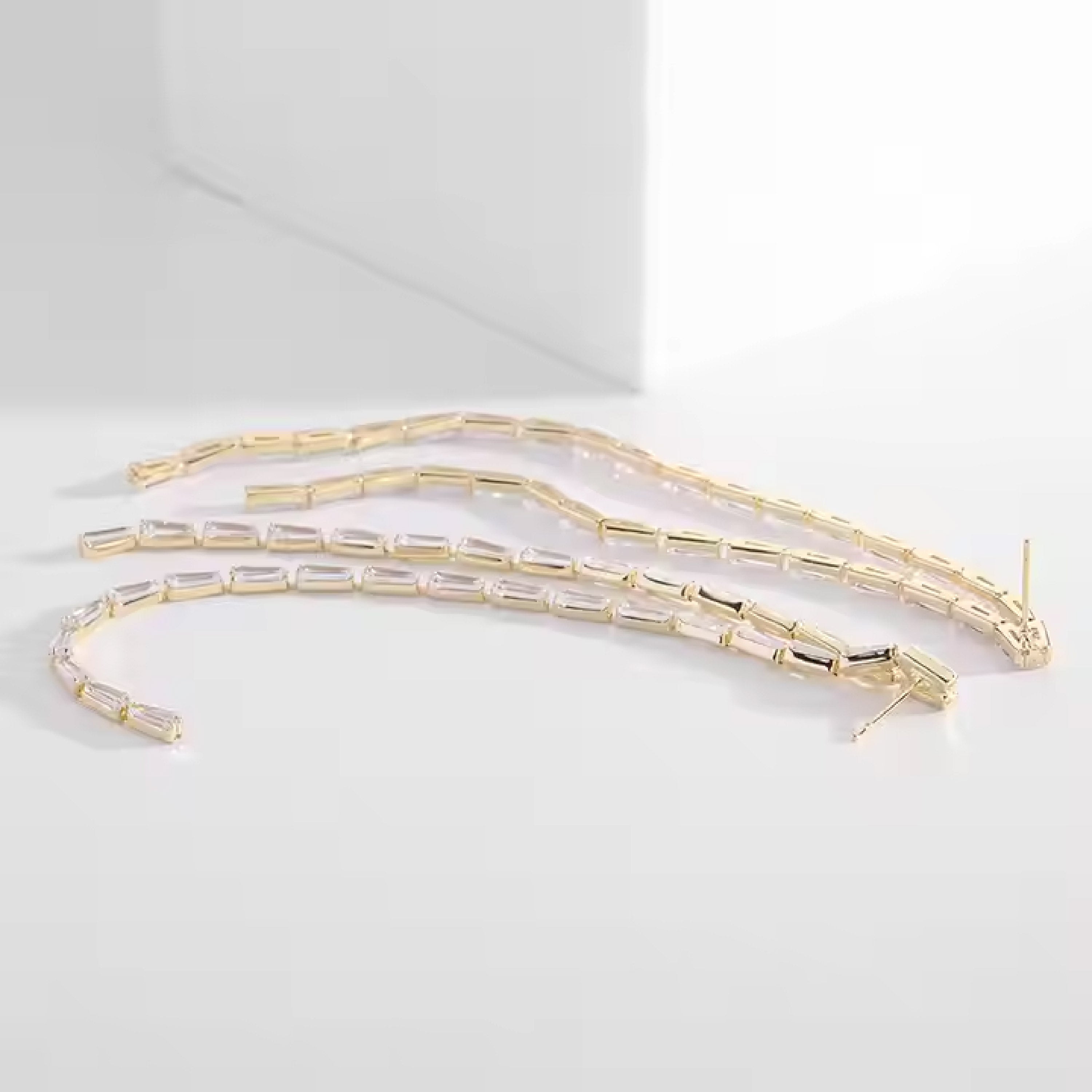 Crystal Shoulder Earrings