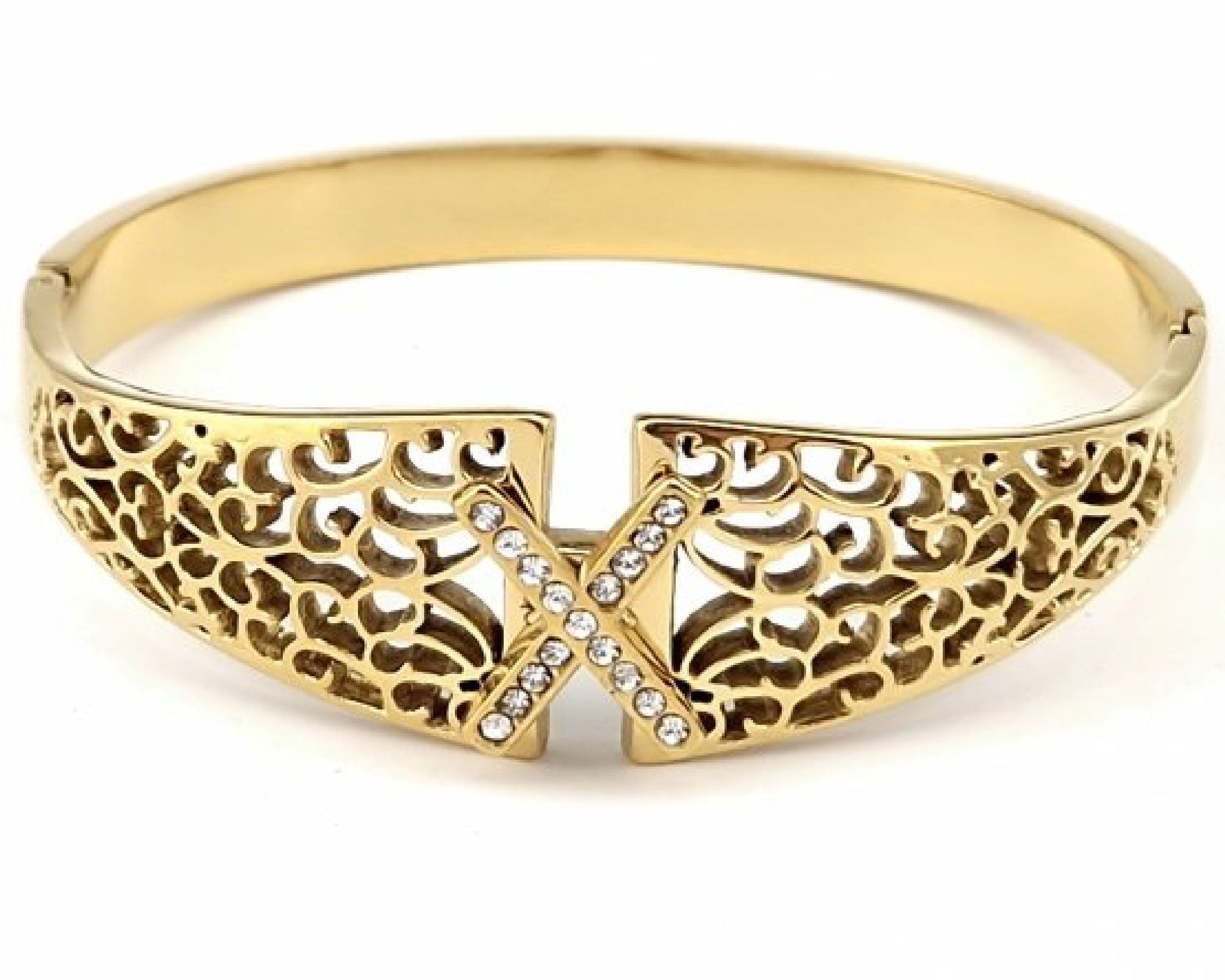 Cross Filigree Gold Bracelet ( Dubai style )