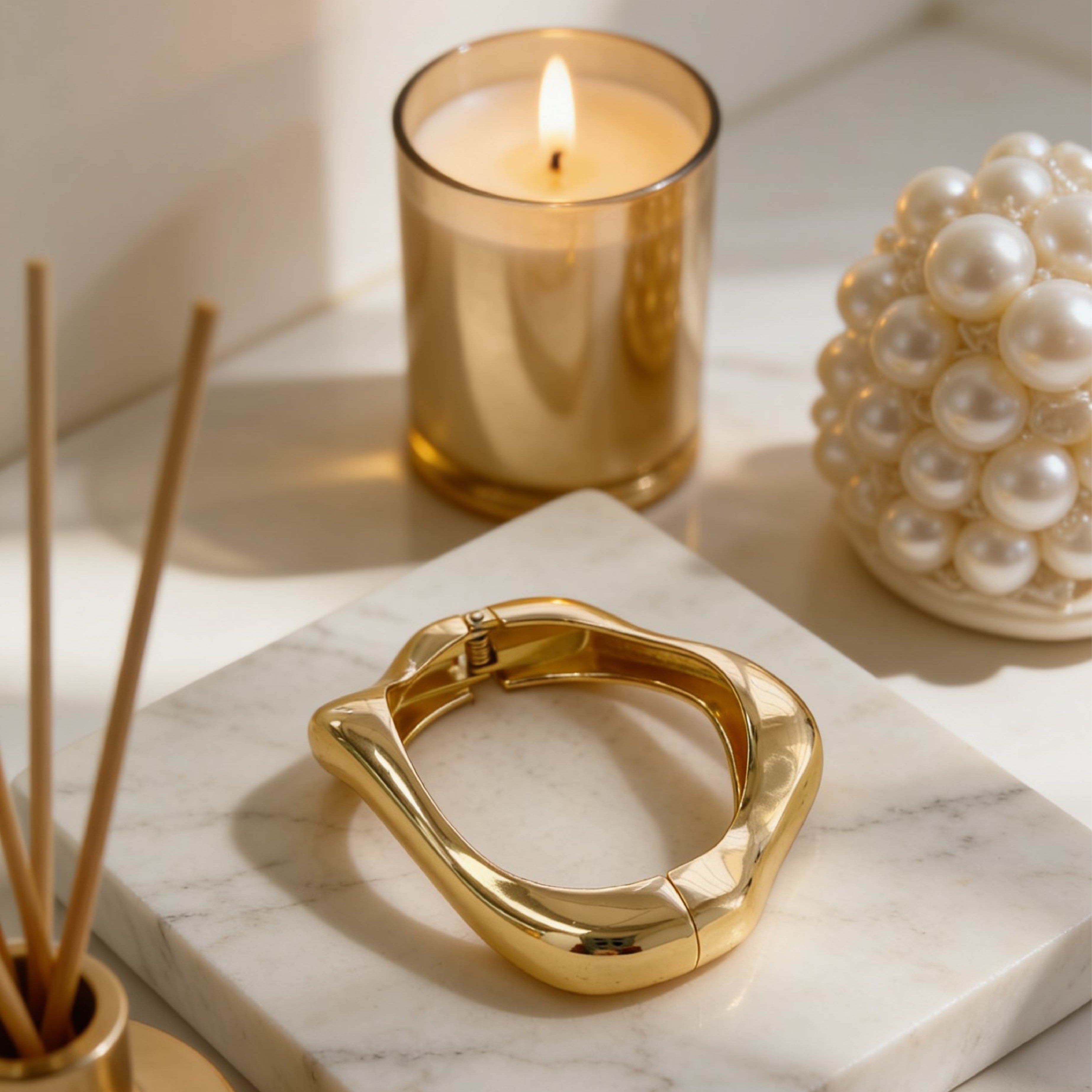 Sculpted Cuff Bracelet Set of 2