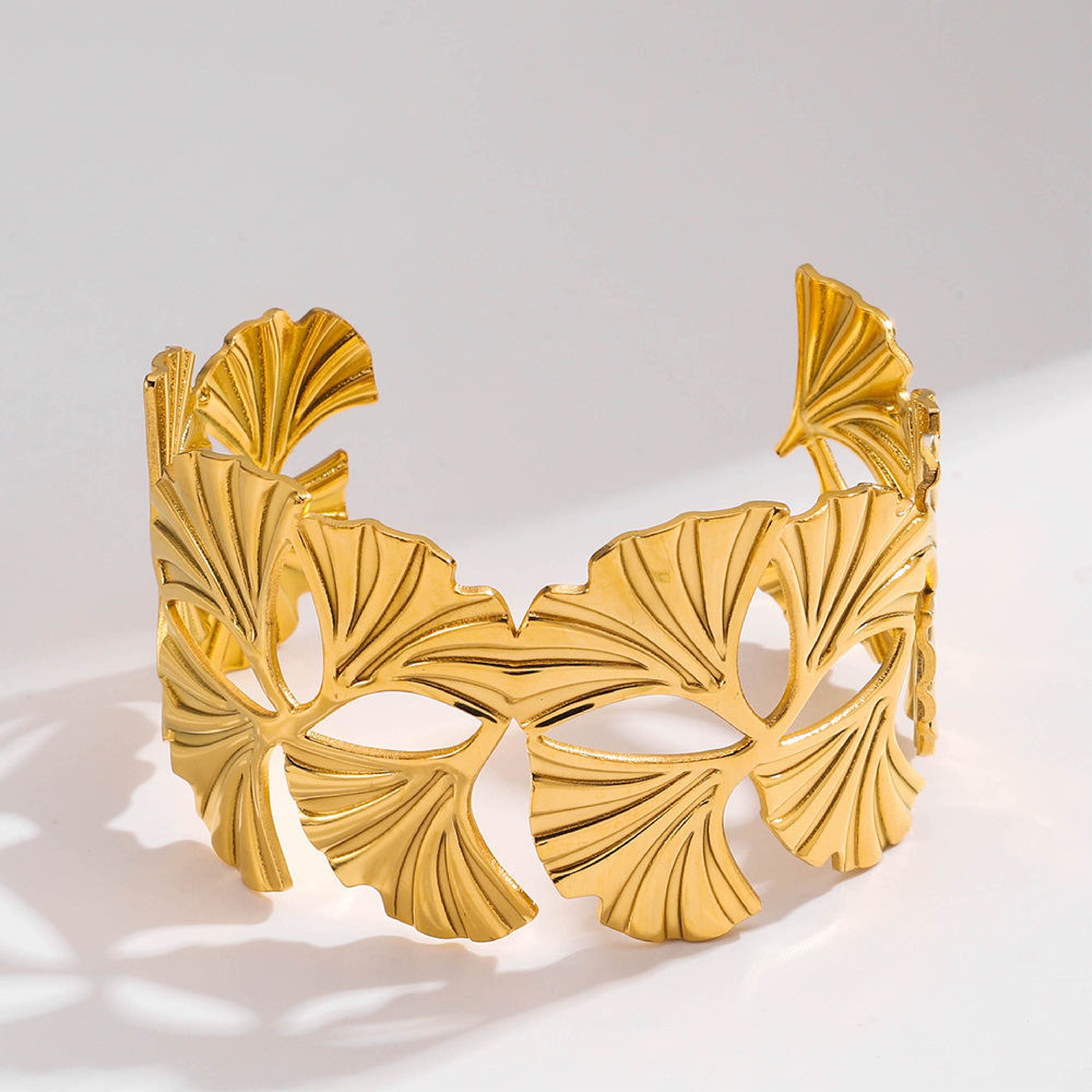 Golden Ginkgo Luxe Bracelet