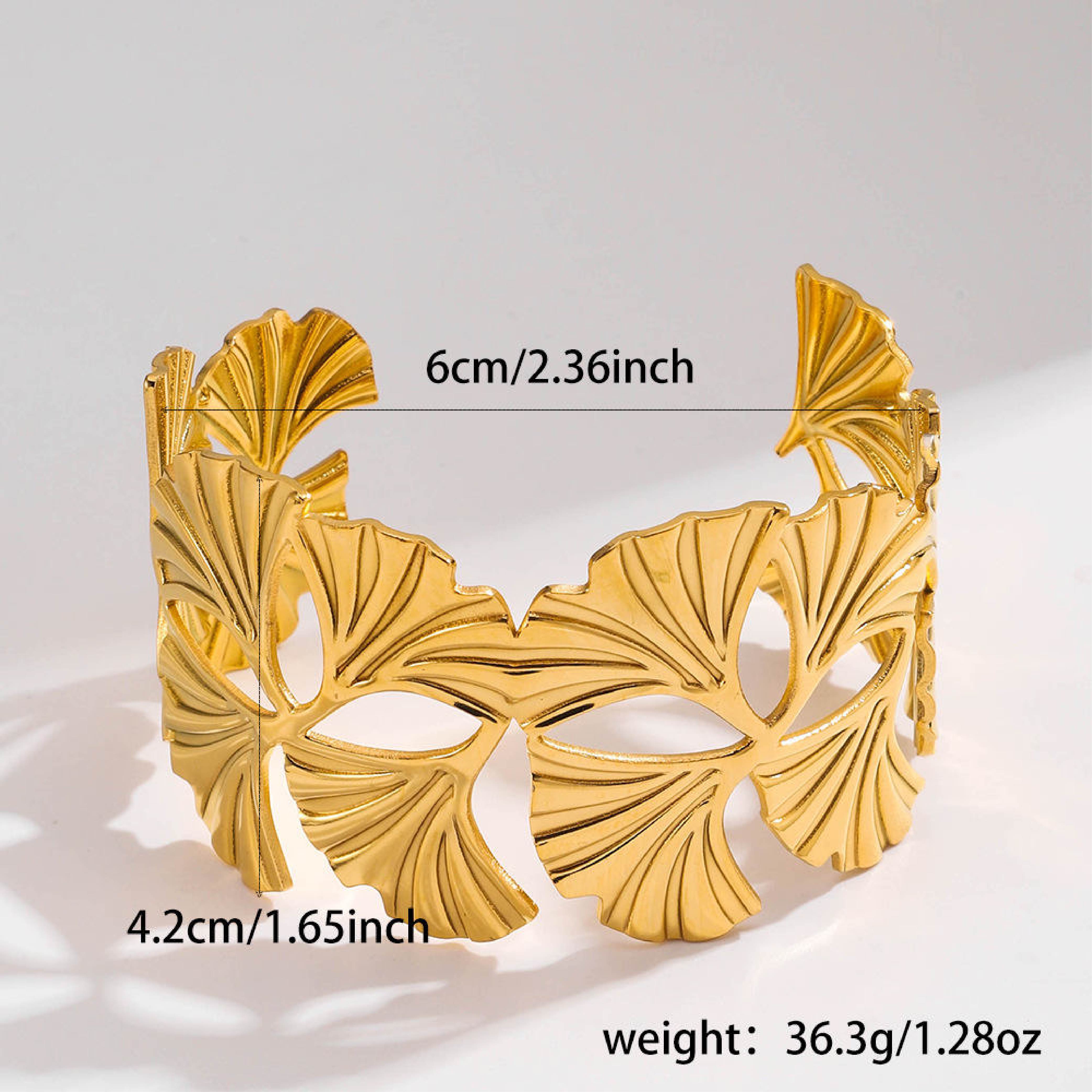 Golden Ginkgo Luxe Bracelet