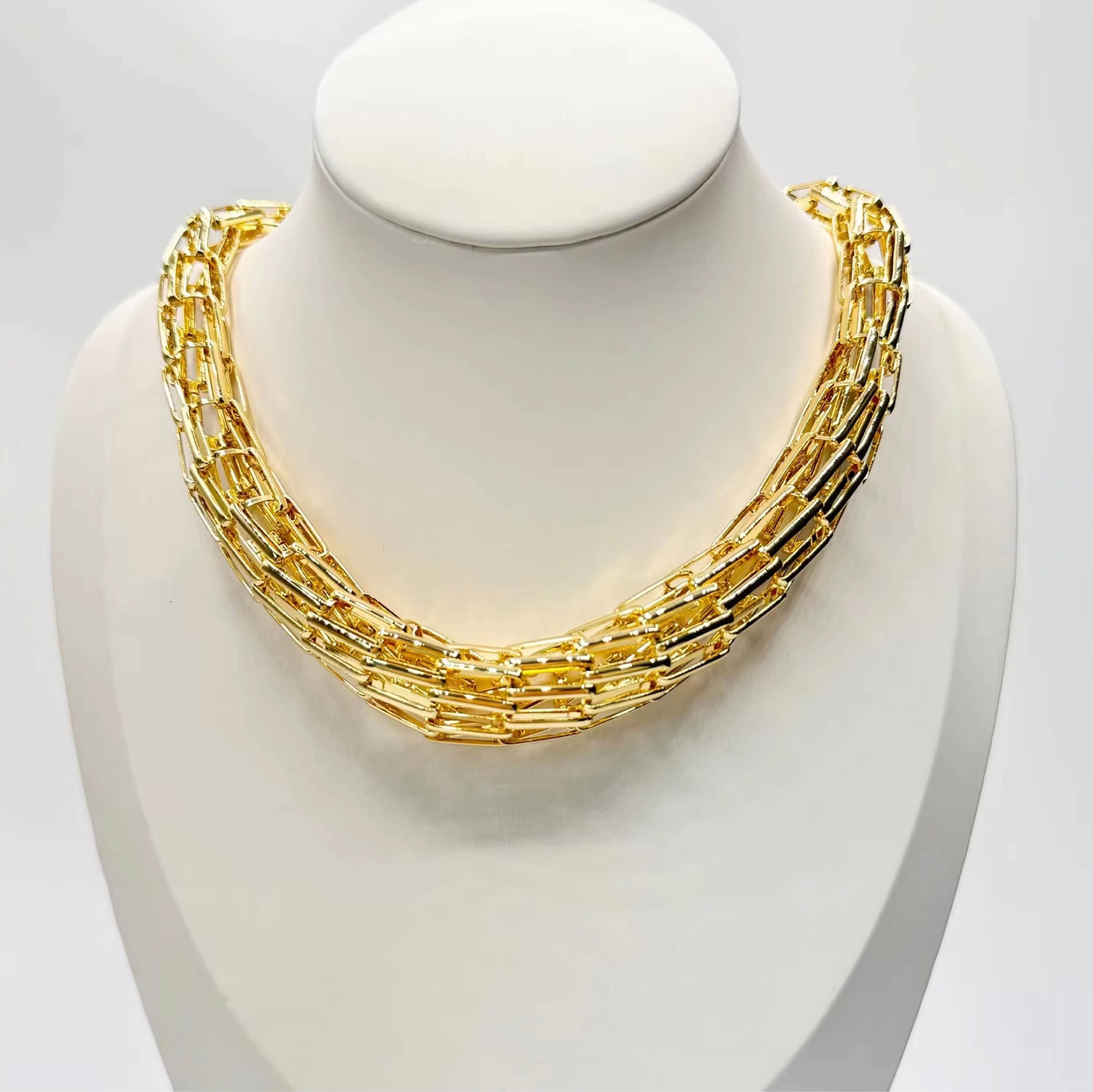 Bold Link Collar Necklace