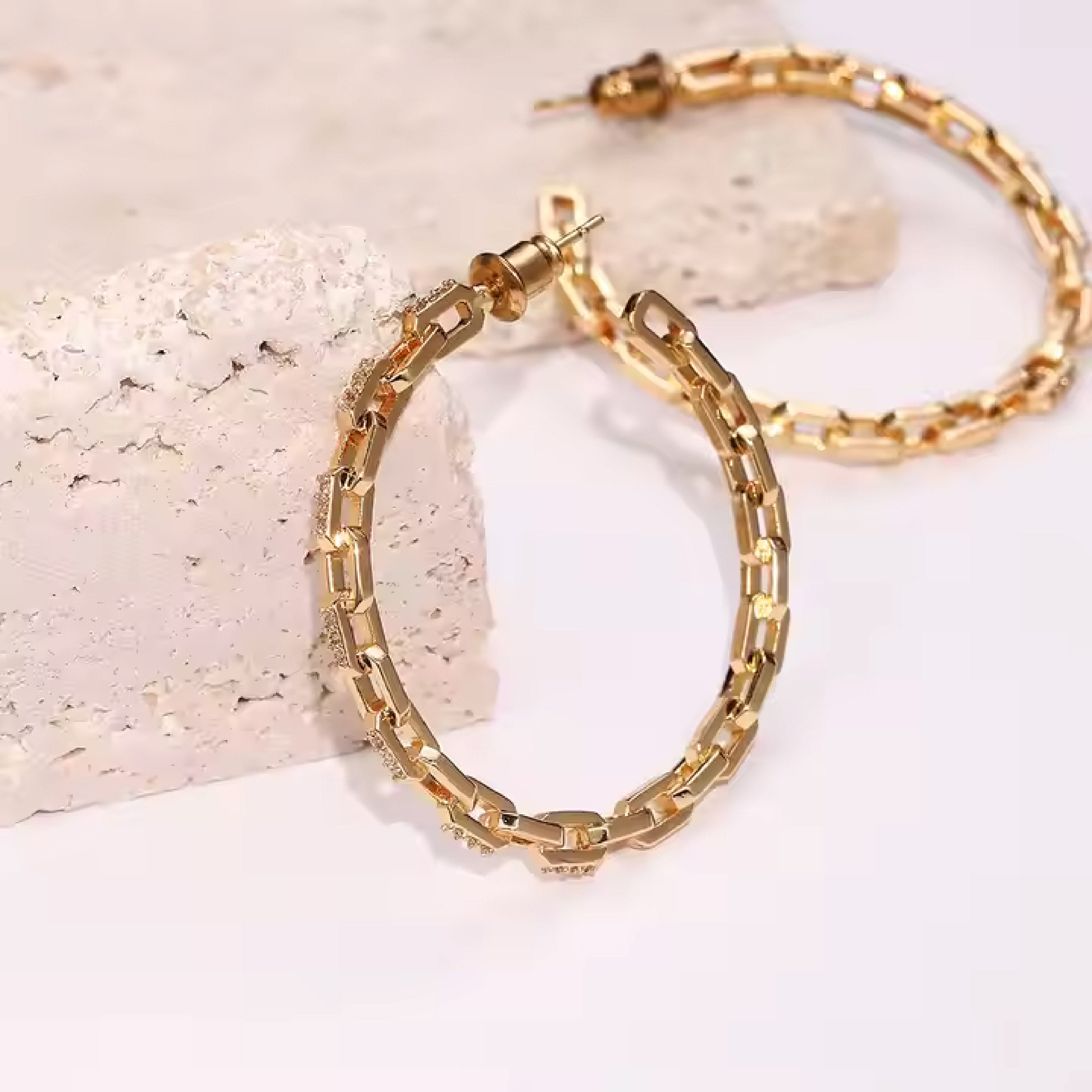 Crystal Big Hoops