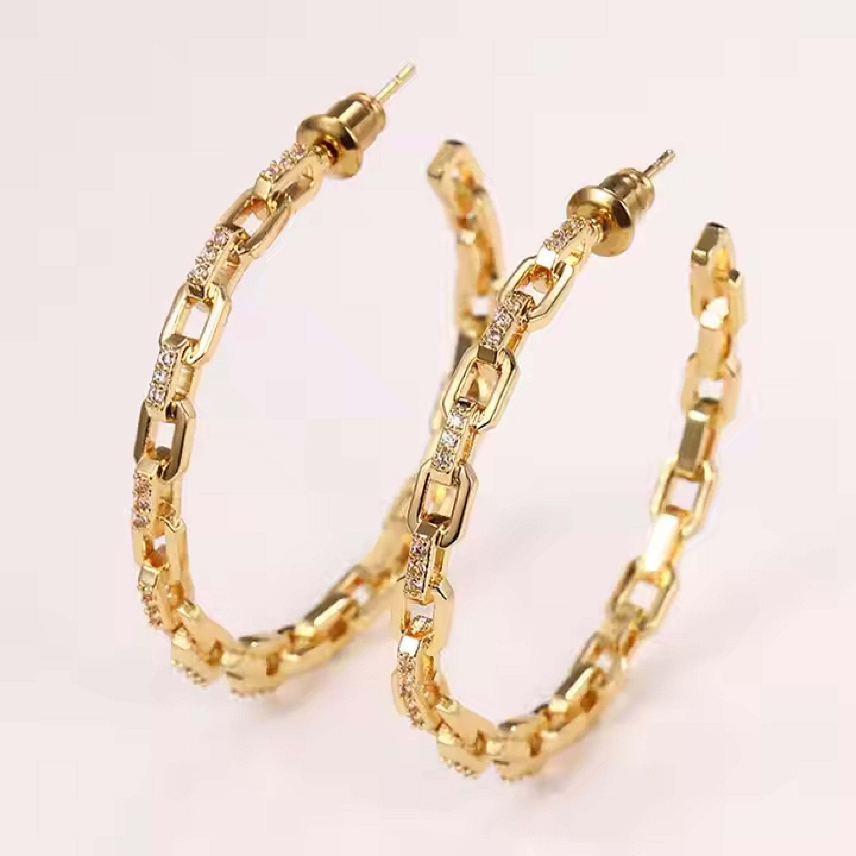 Crystal Big Hoops