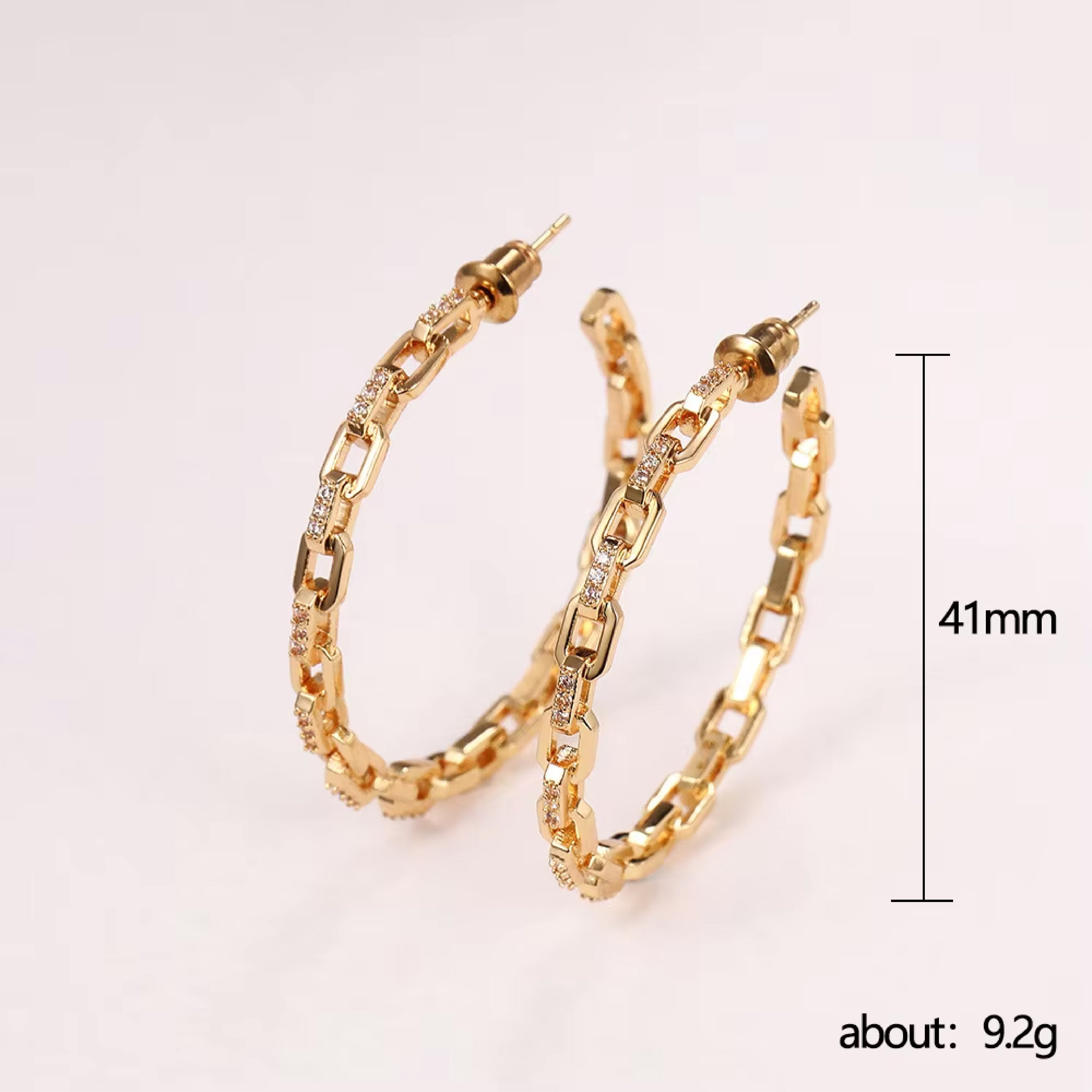 Crystal Big Hoops