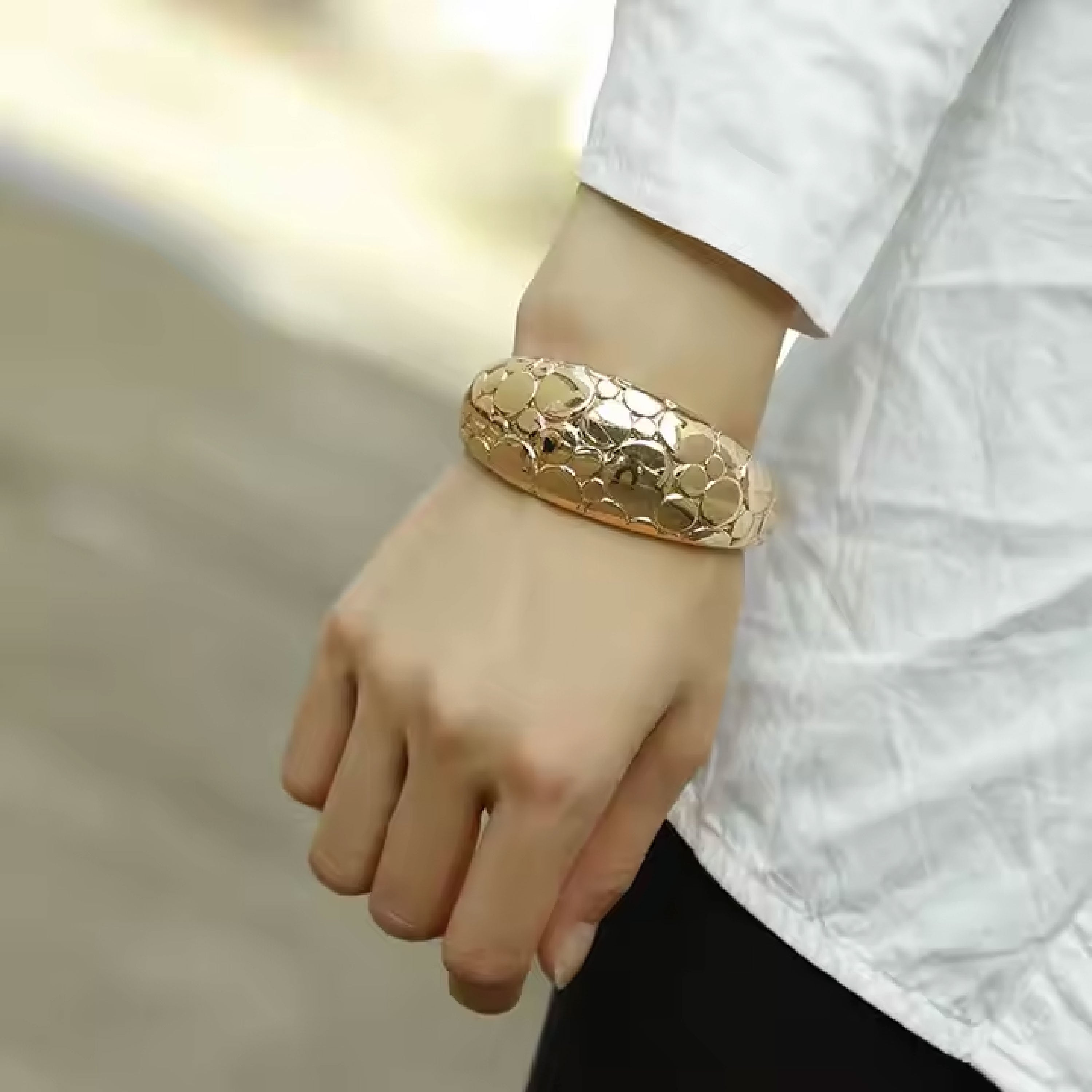 Golden Bubbles Cuff