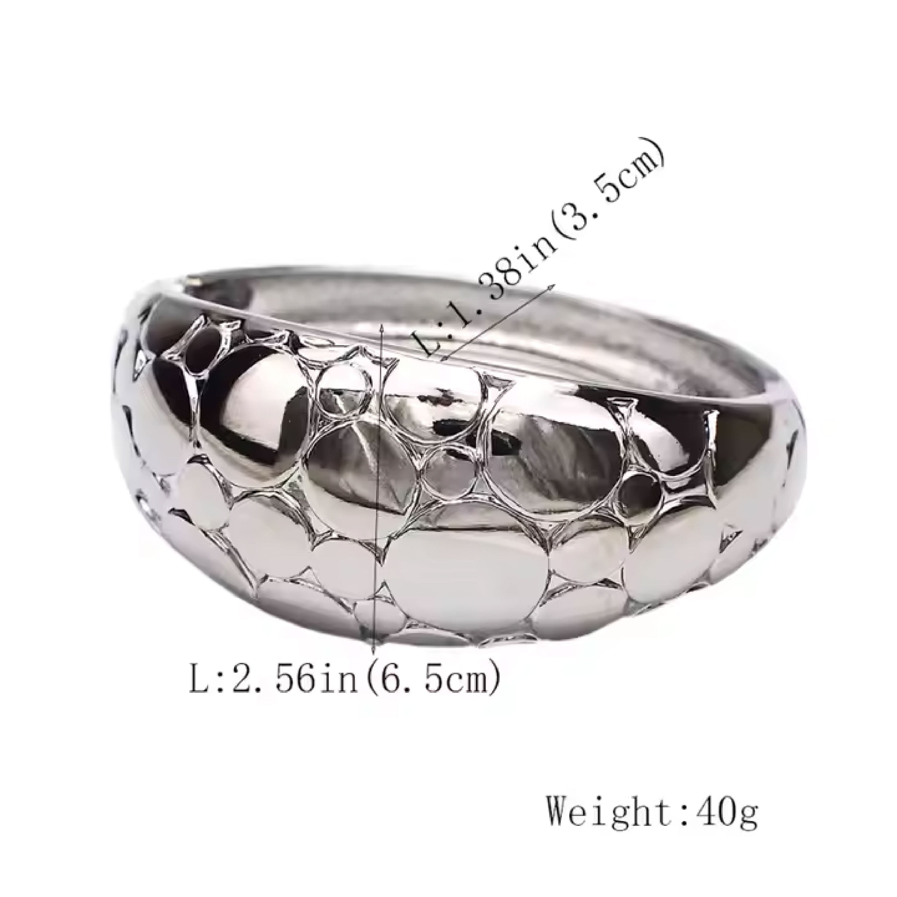 Silver Bubble Cuff