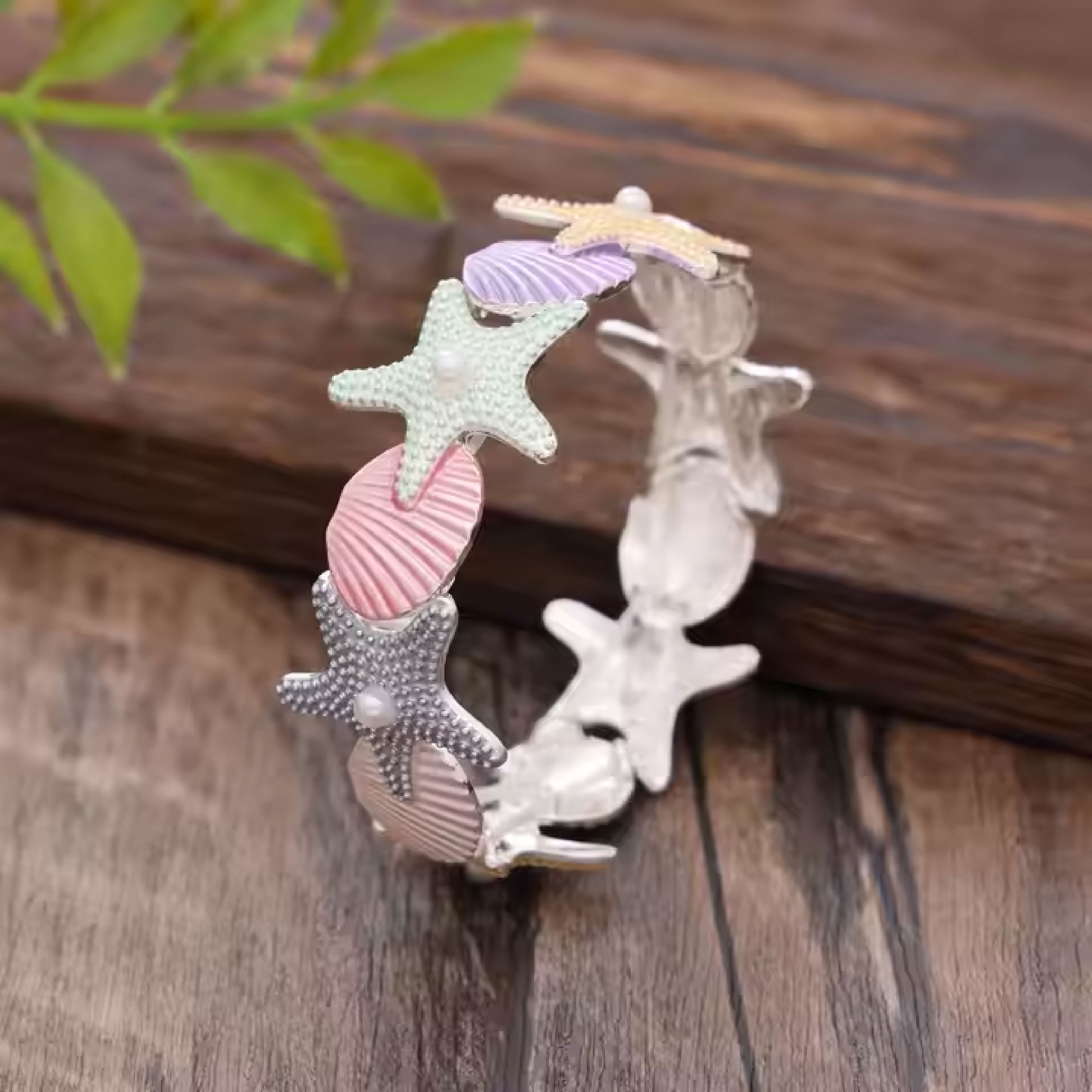 Ocean Whimsy Bracelet- Silver Color