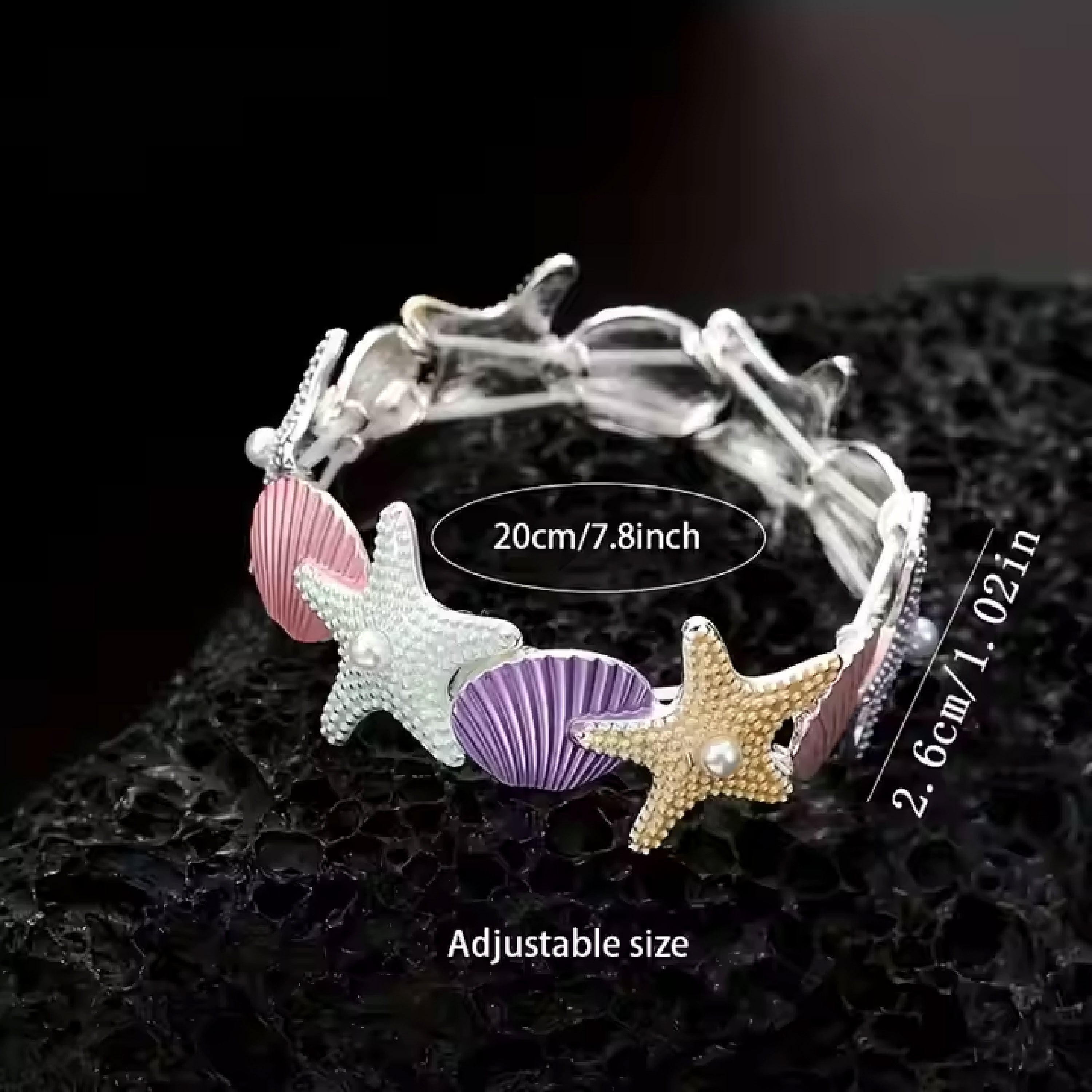 Ocean Whimsy Bracelet- Silver Color