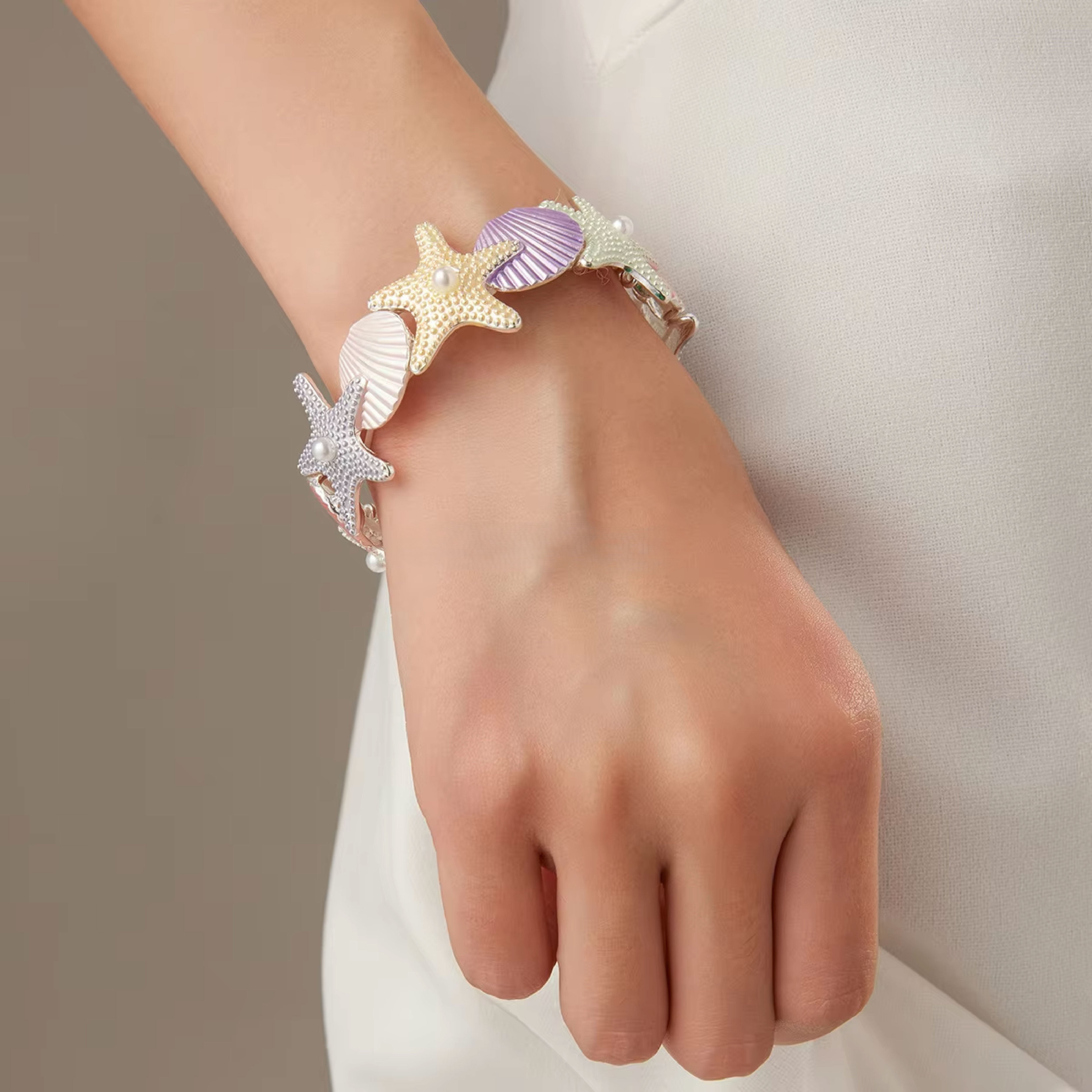 Ocean Whimsy Bracelet- Silver Color