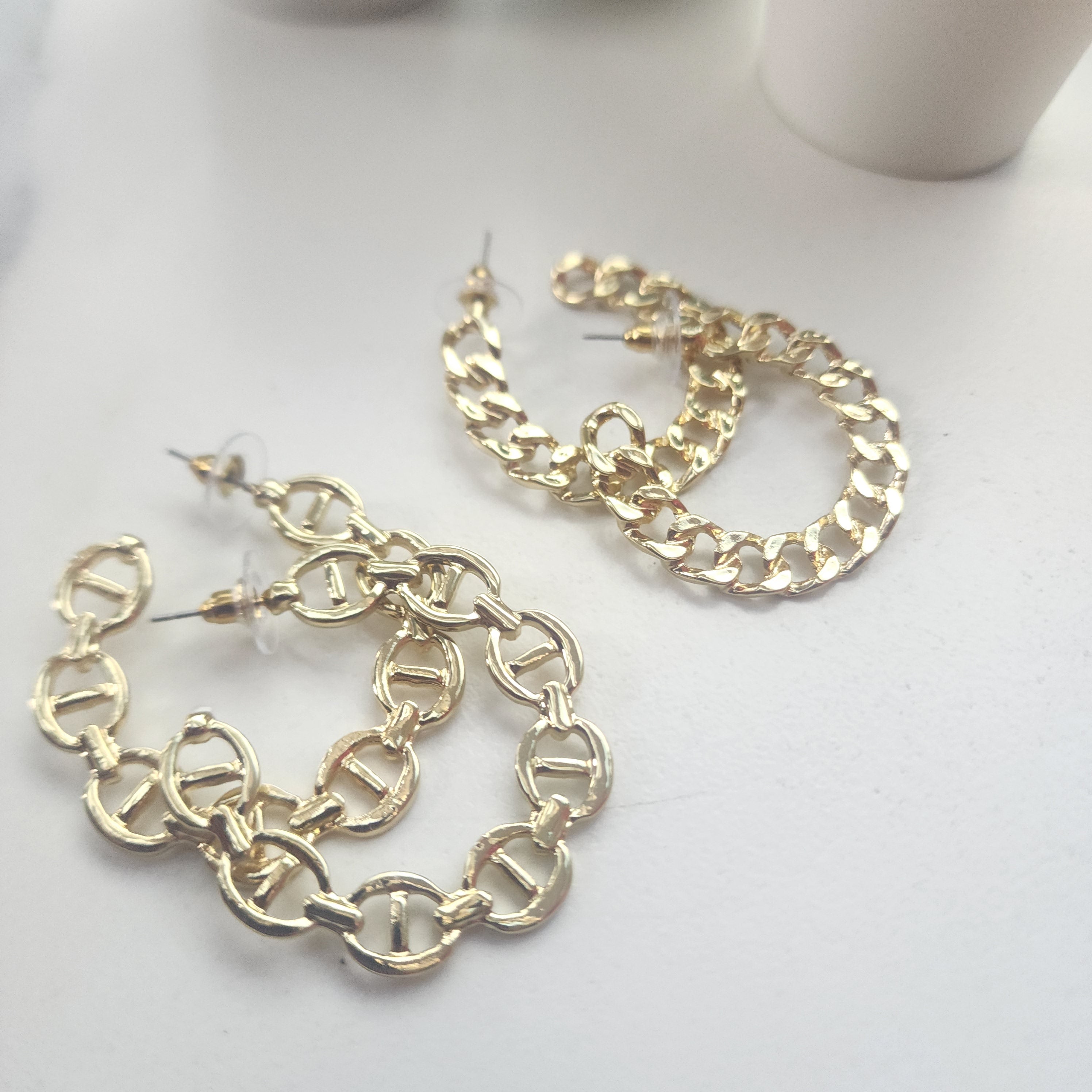 Clip Chain Hoops ( Set of 2)