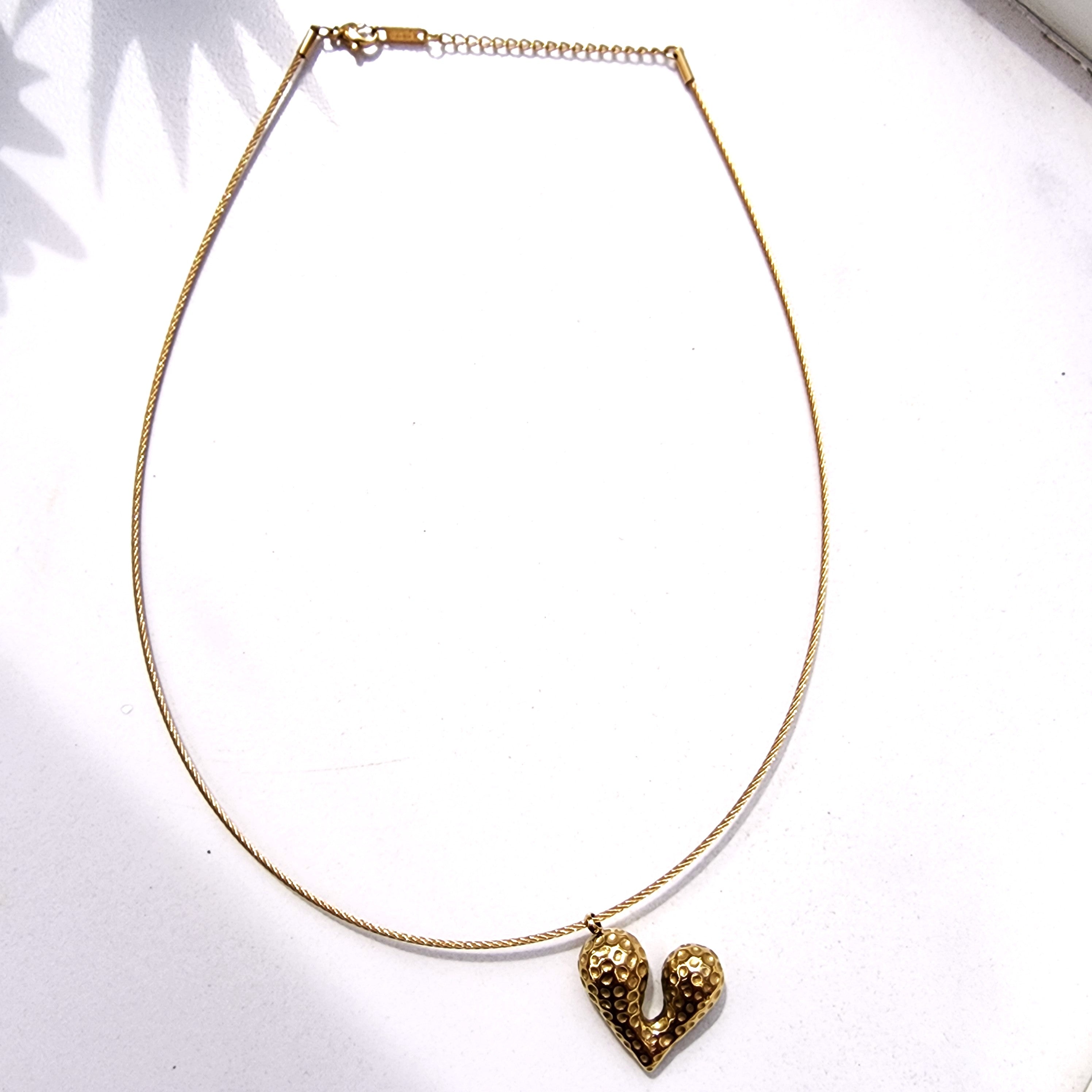 String with a Heart Necklace
