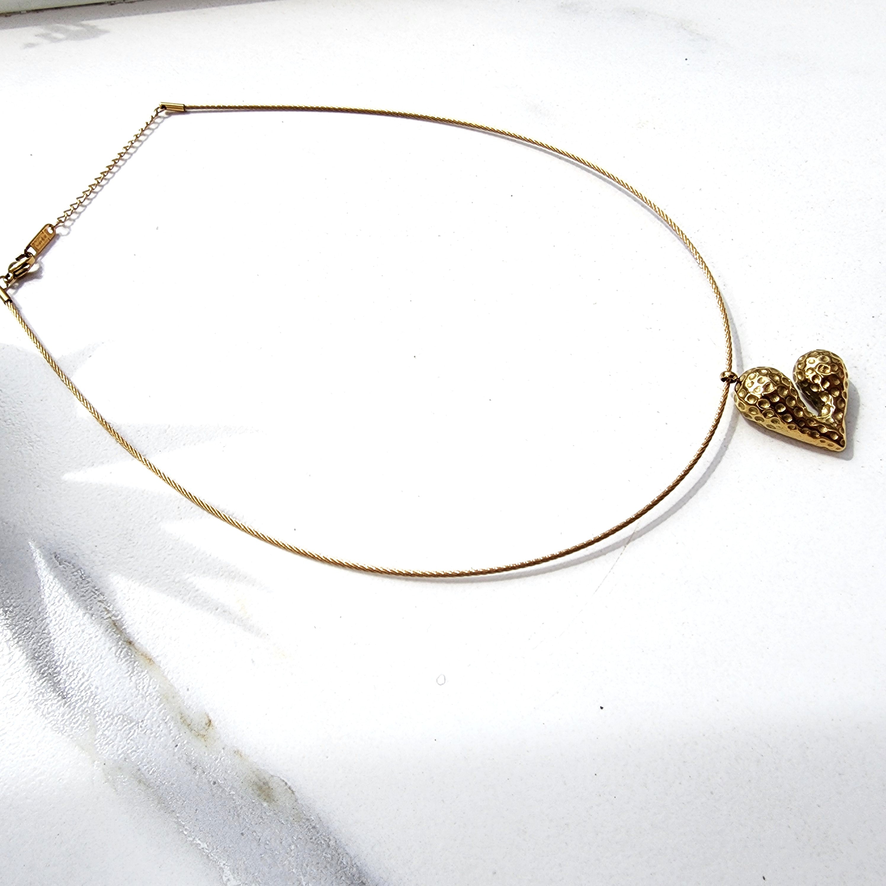 String with a Heart Necklace