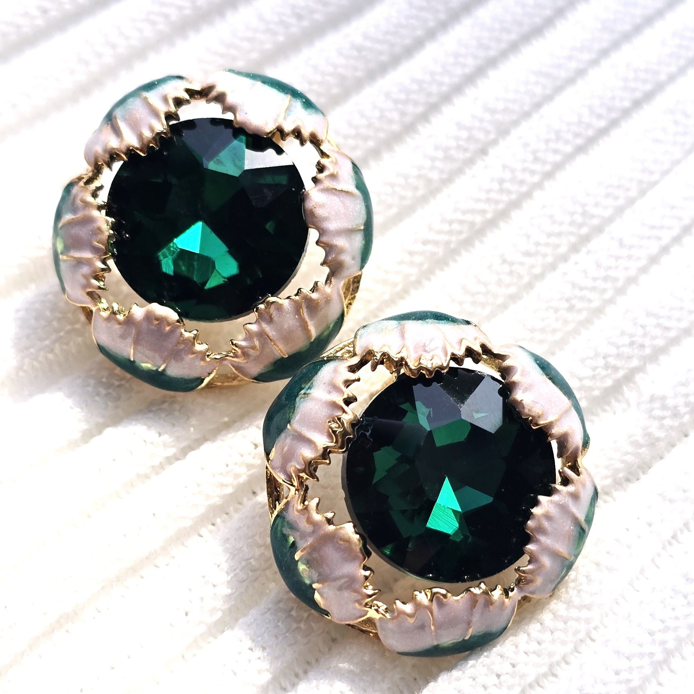 Emerald Gem Studs