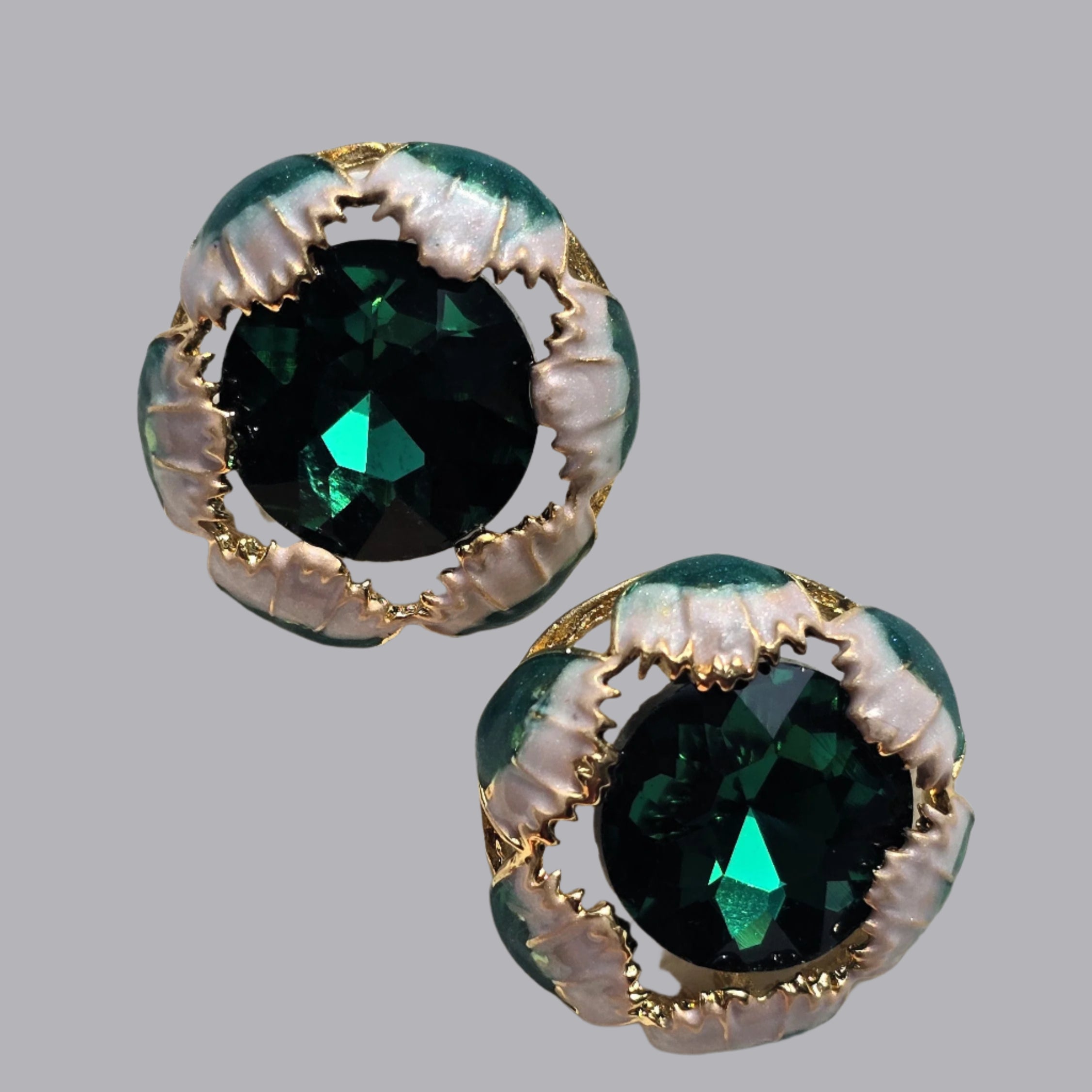 Emerald Gem Studs