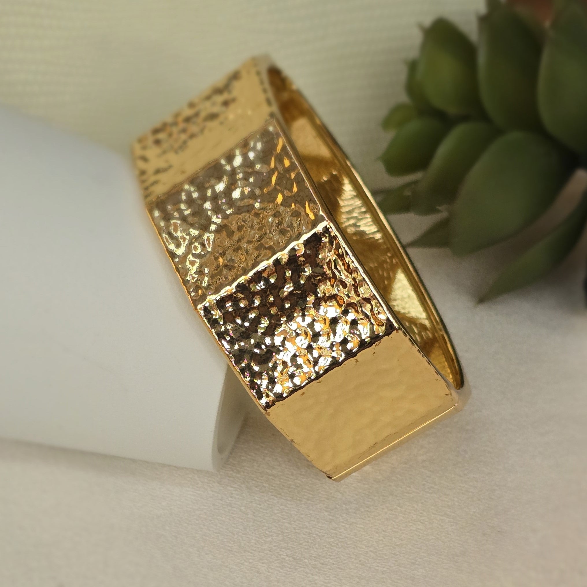 Hammered Glow Bangle