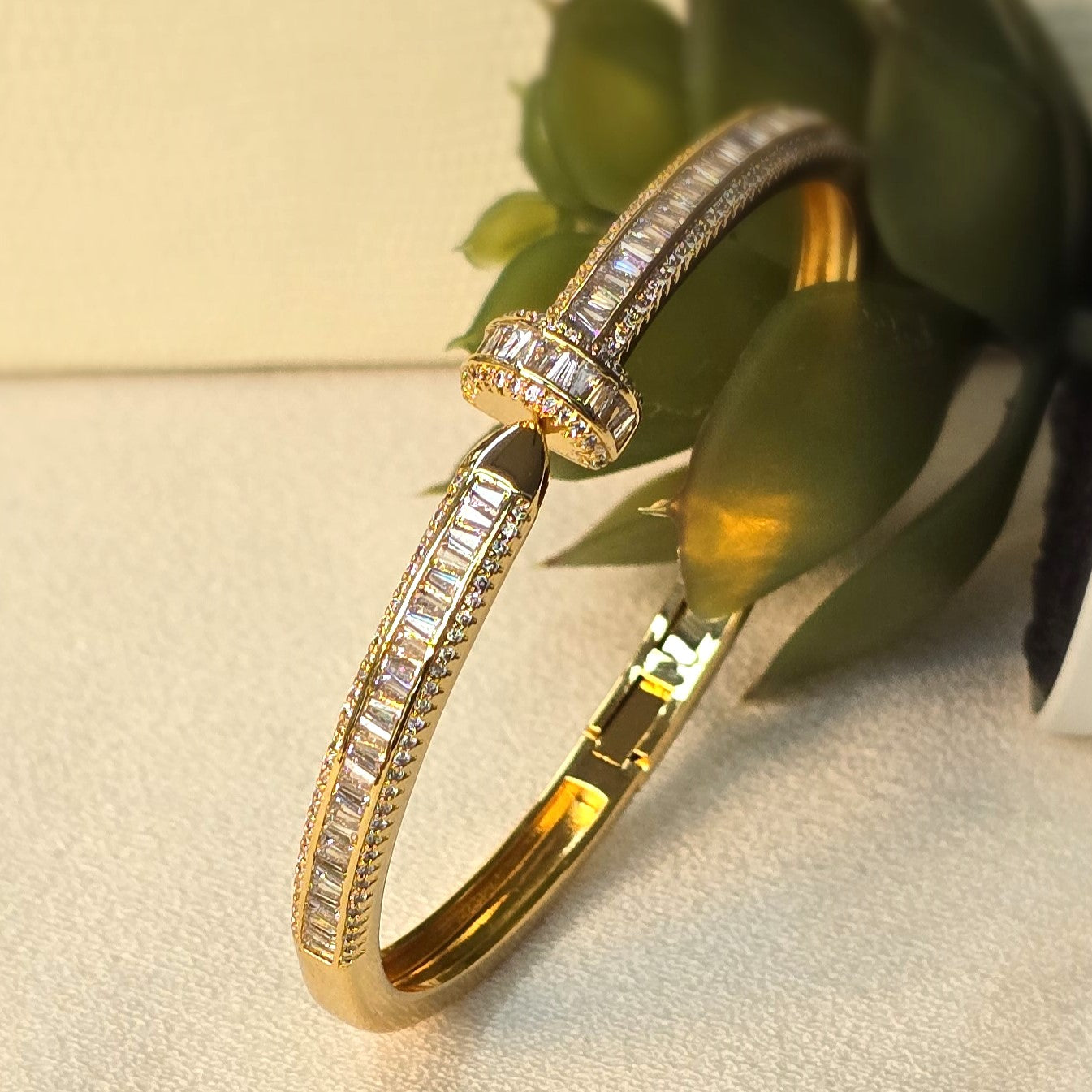 Diamond Baguettes Bangle