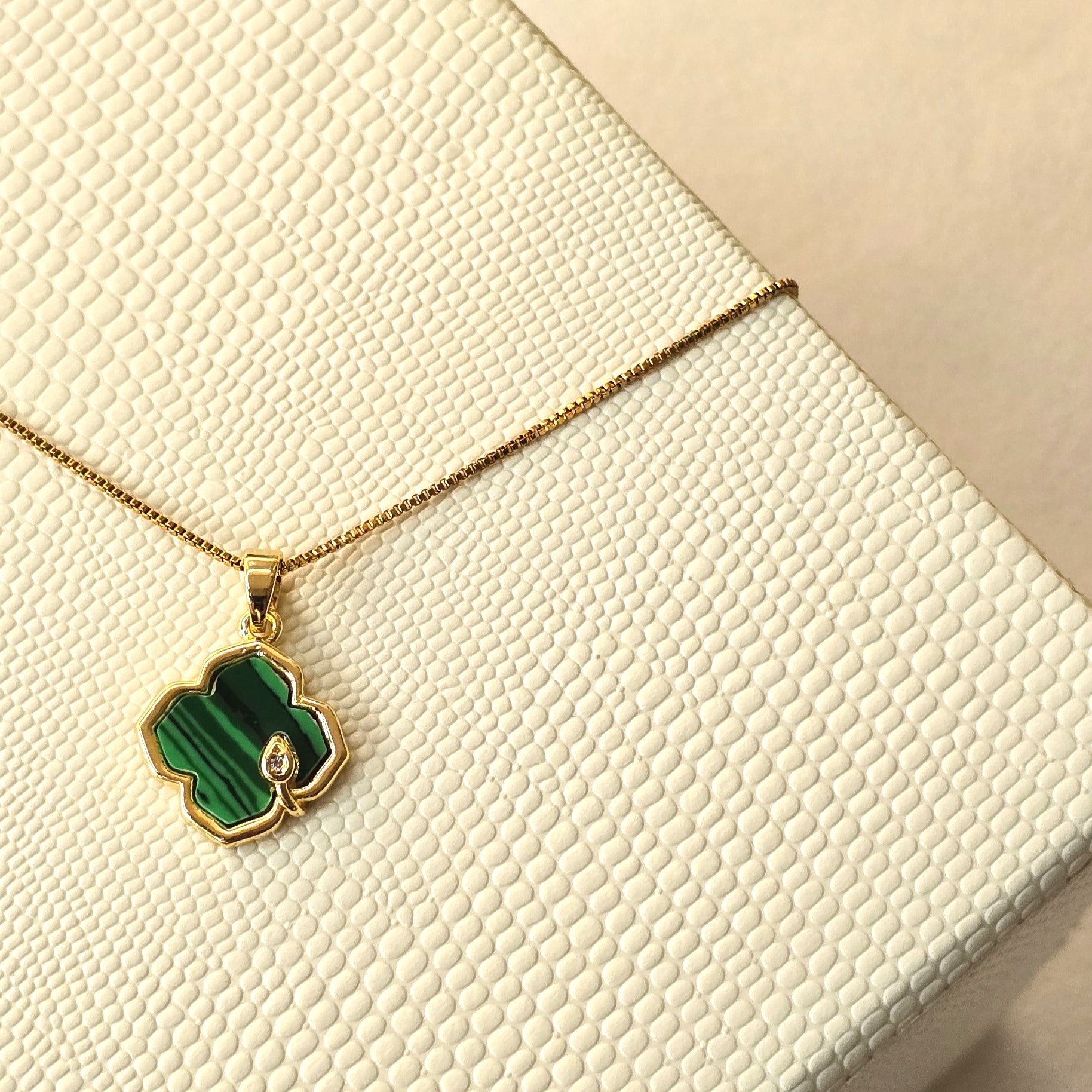 Green Clover Necklace