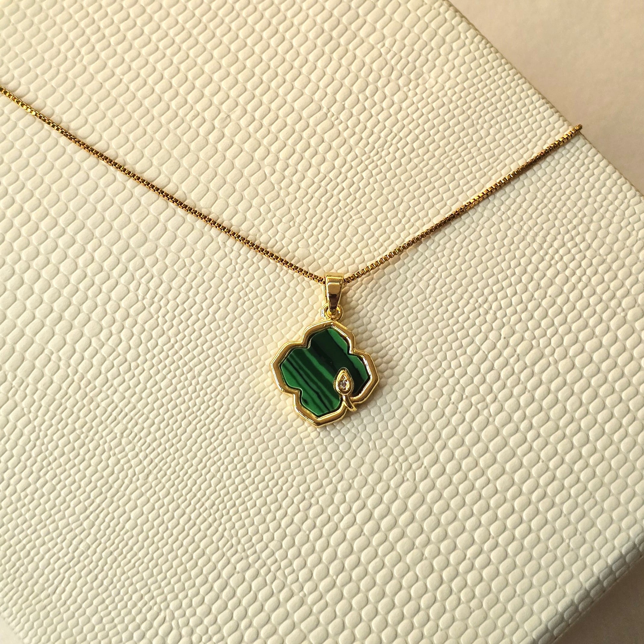 Green Clover Necklace