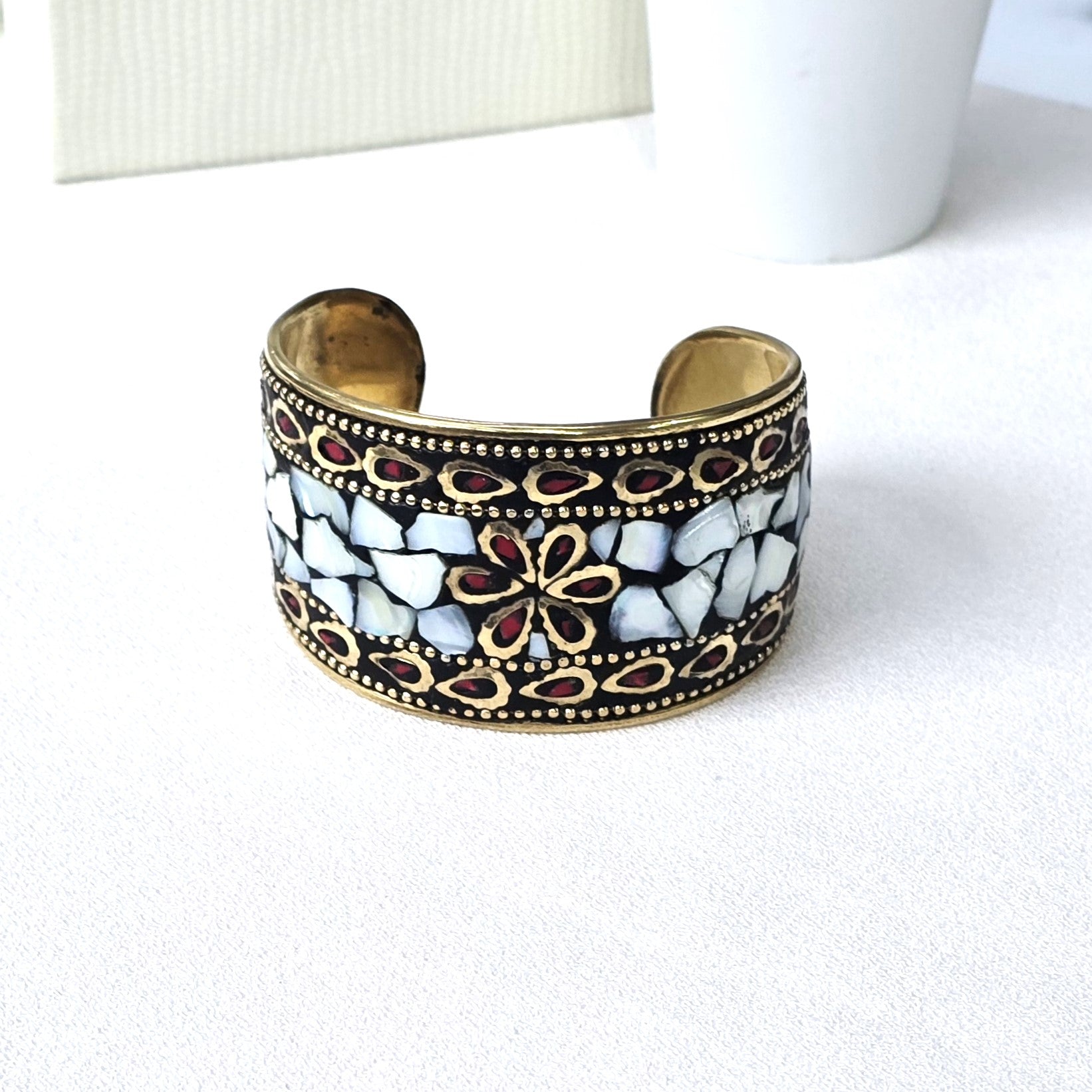 Leh Snowstone Cuff – Handcrafted in Ladakh