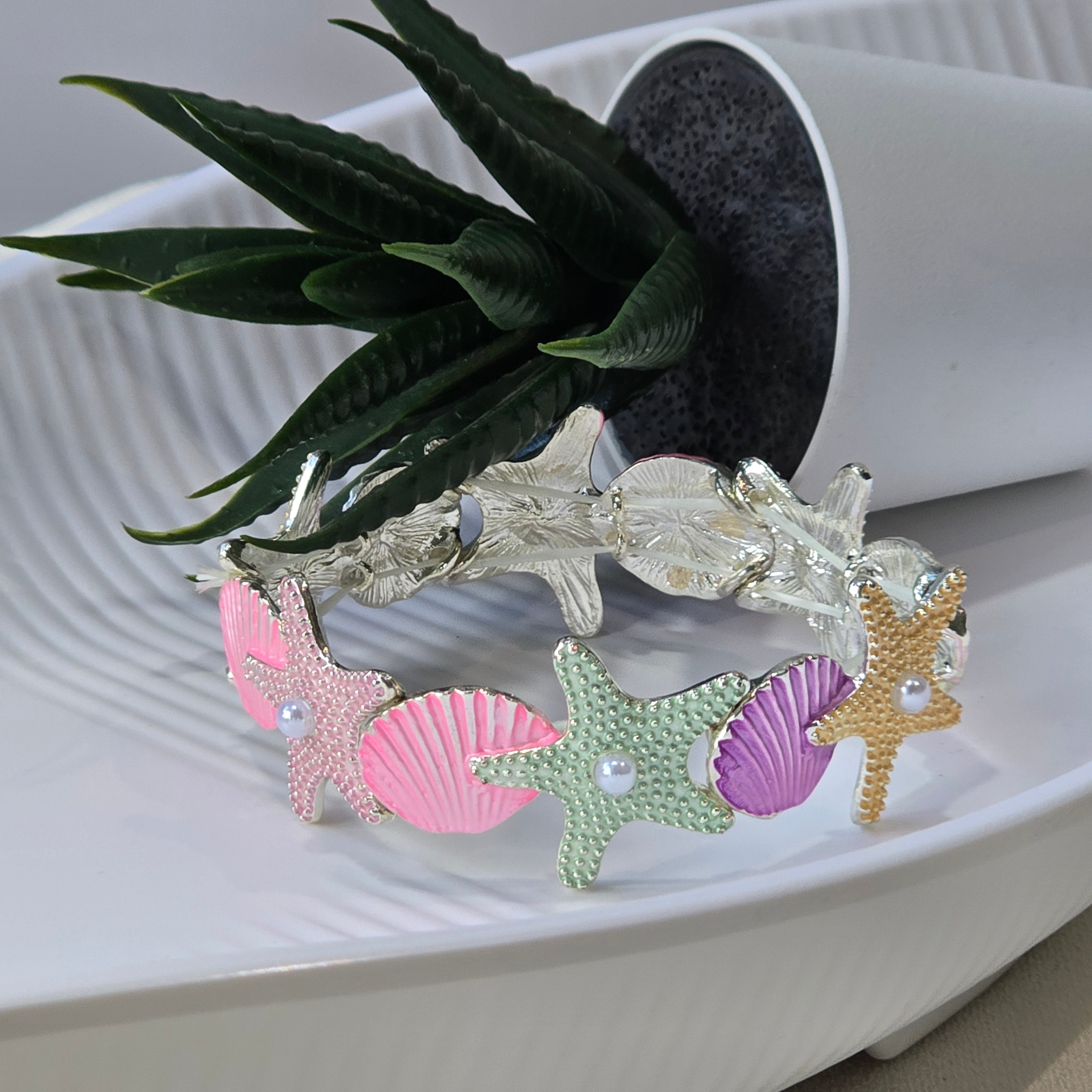 Ocean Whimsy Bracelet- Silver Color