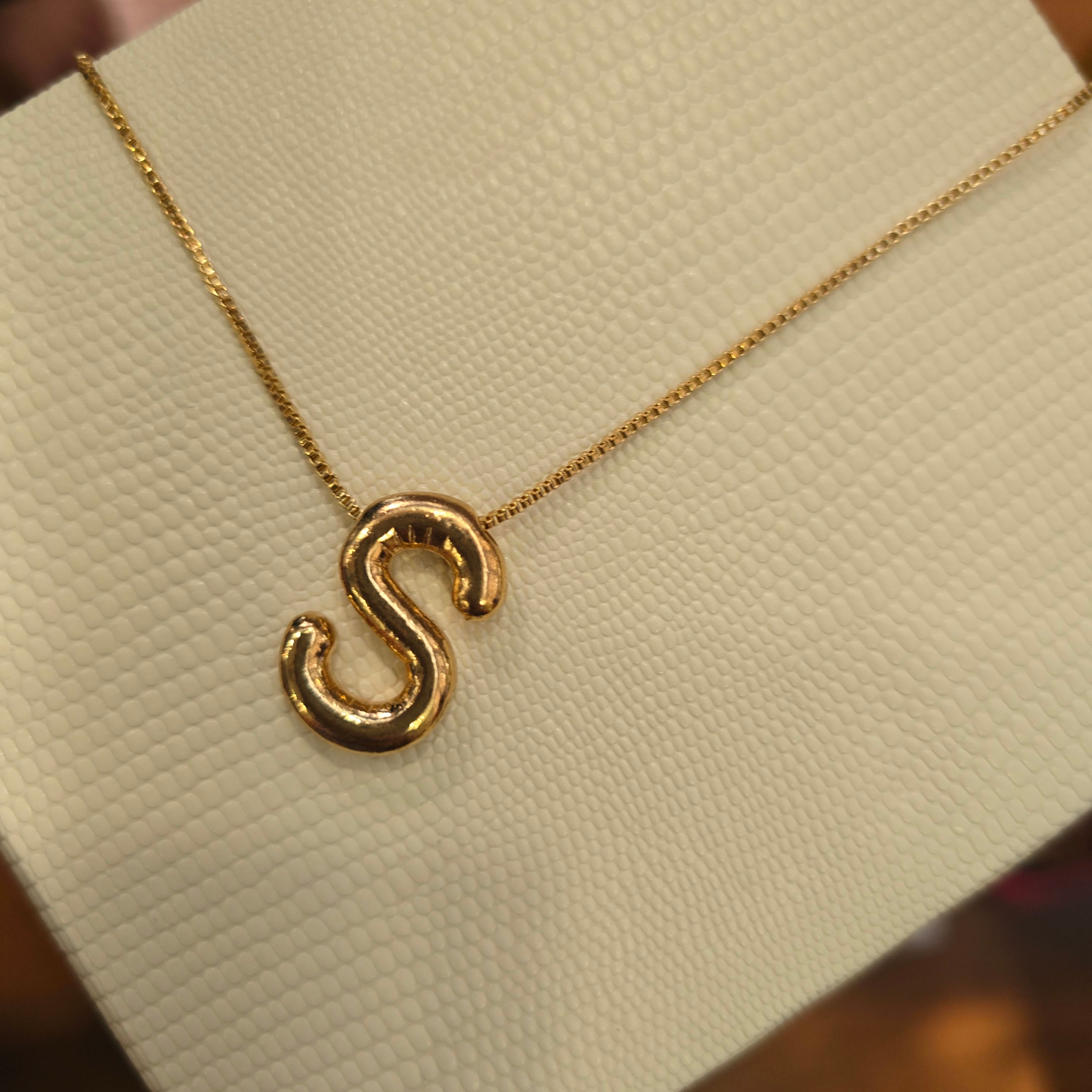 S Alphabet Necklace