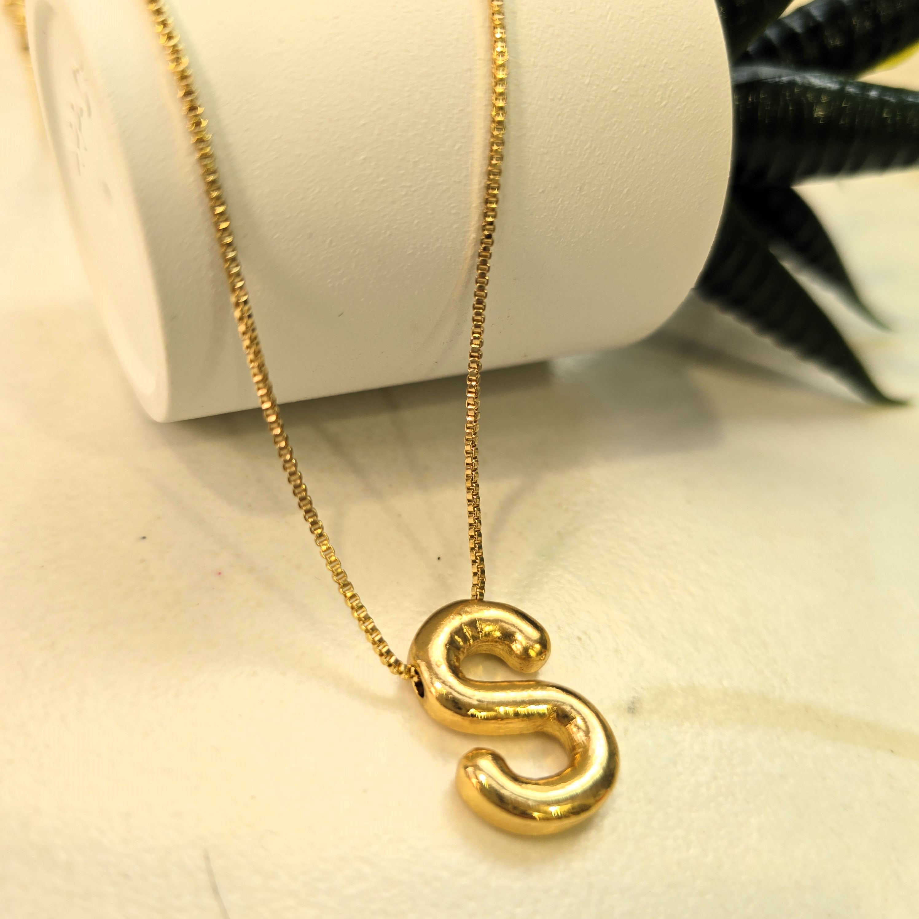 S Alphabet Necklace