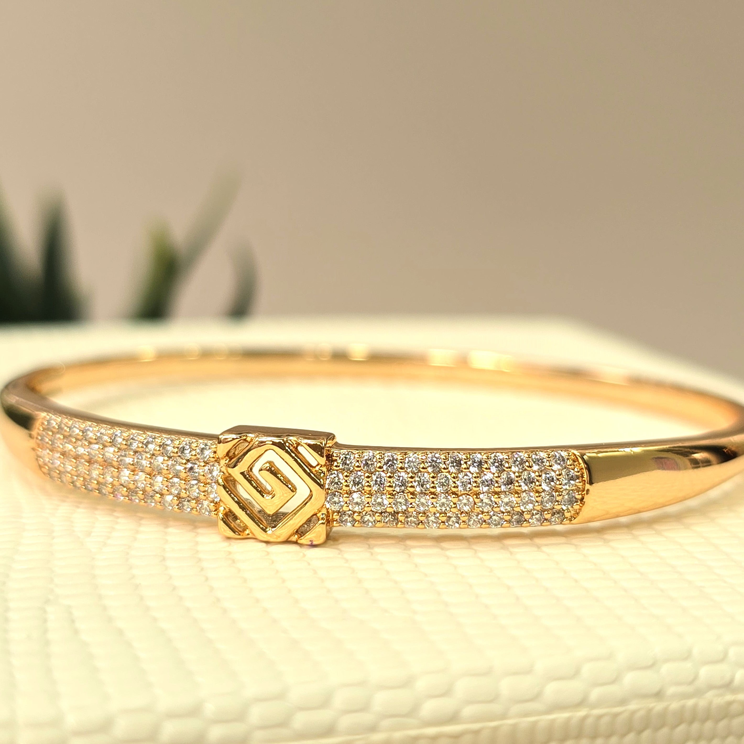 Geometric Square AD Bangle