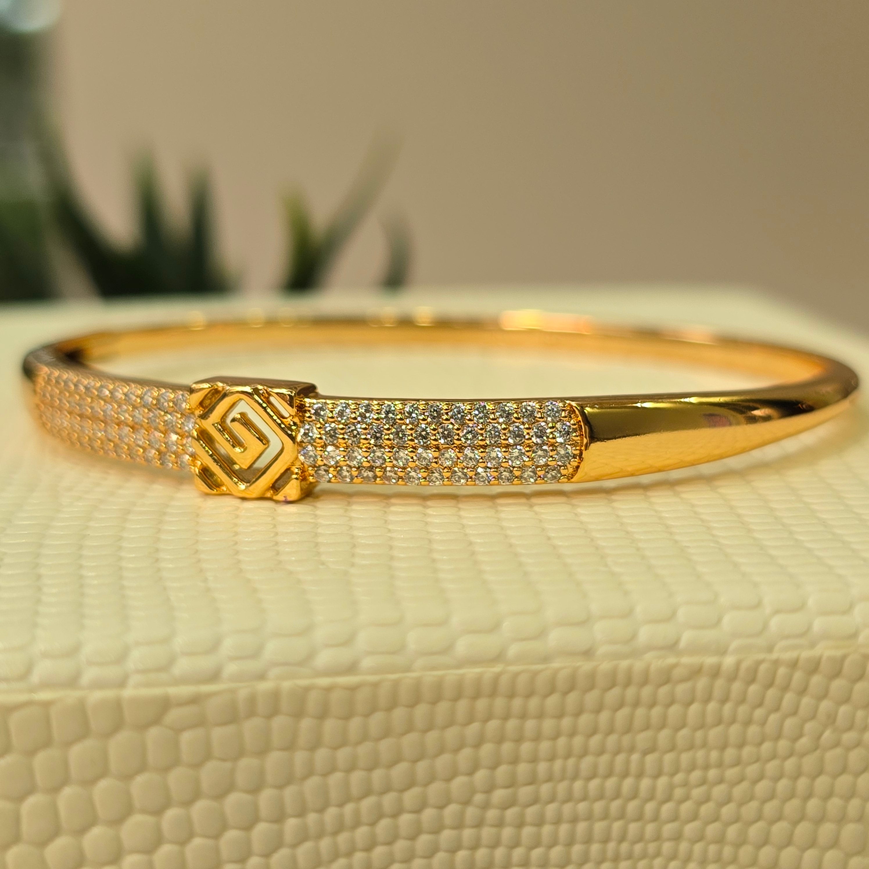 Geometric Square AD Bangle