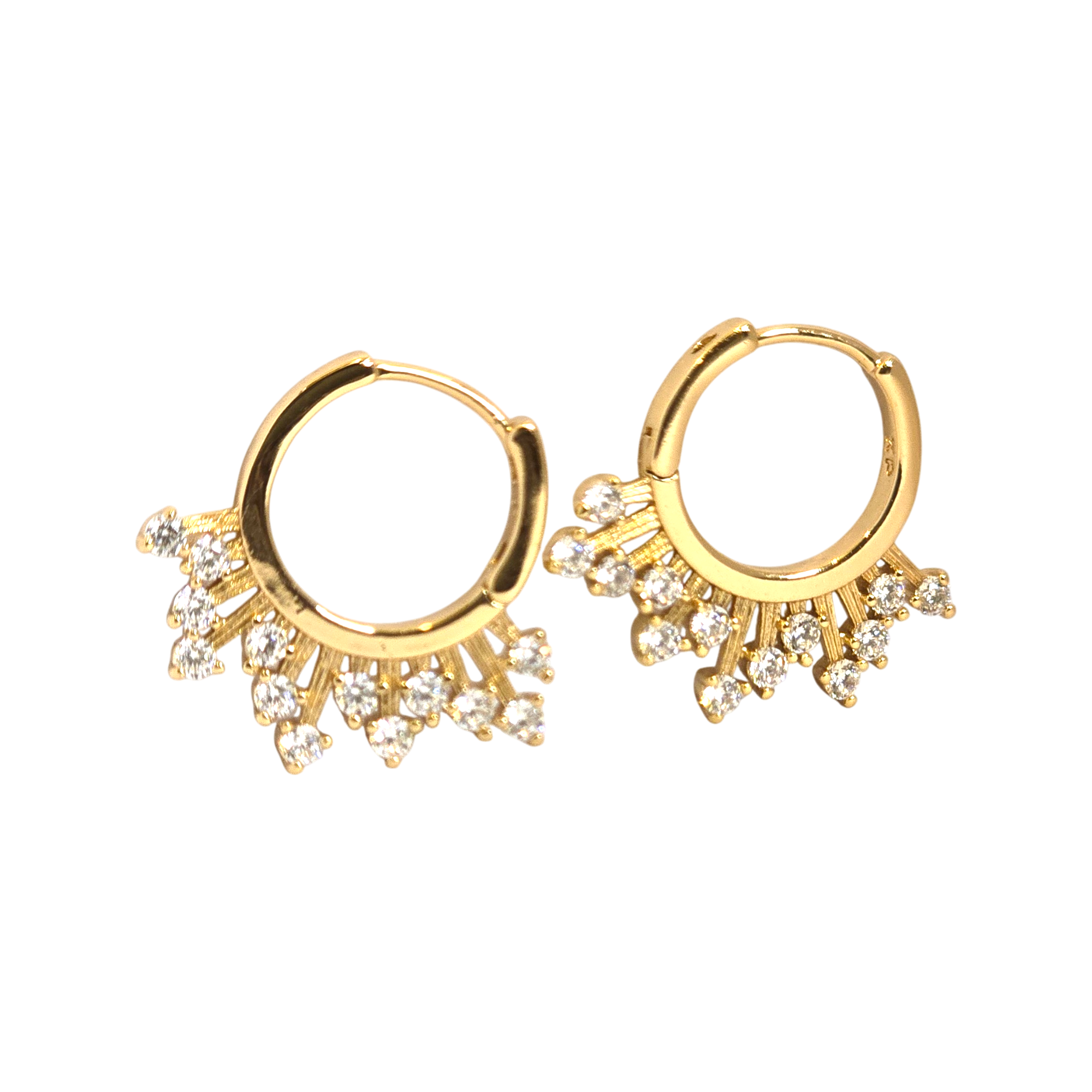 Celeste Sparkle Hoop Earrings