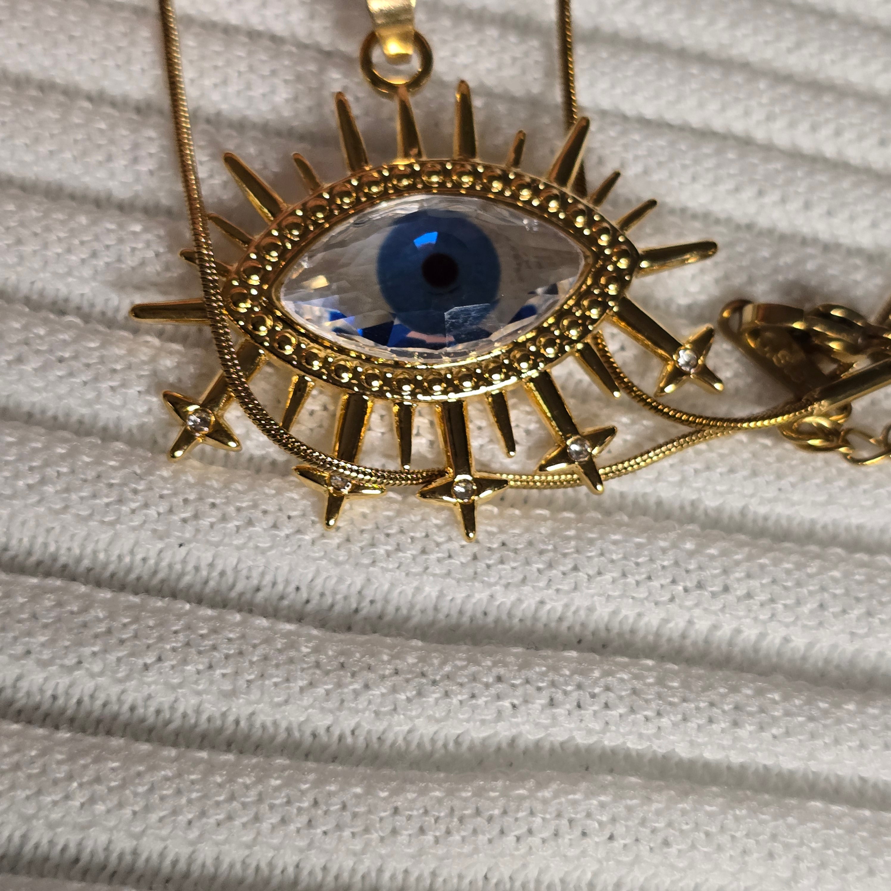 Blue Evil Eye Protection Necklace