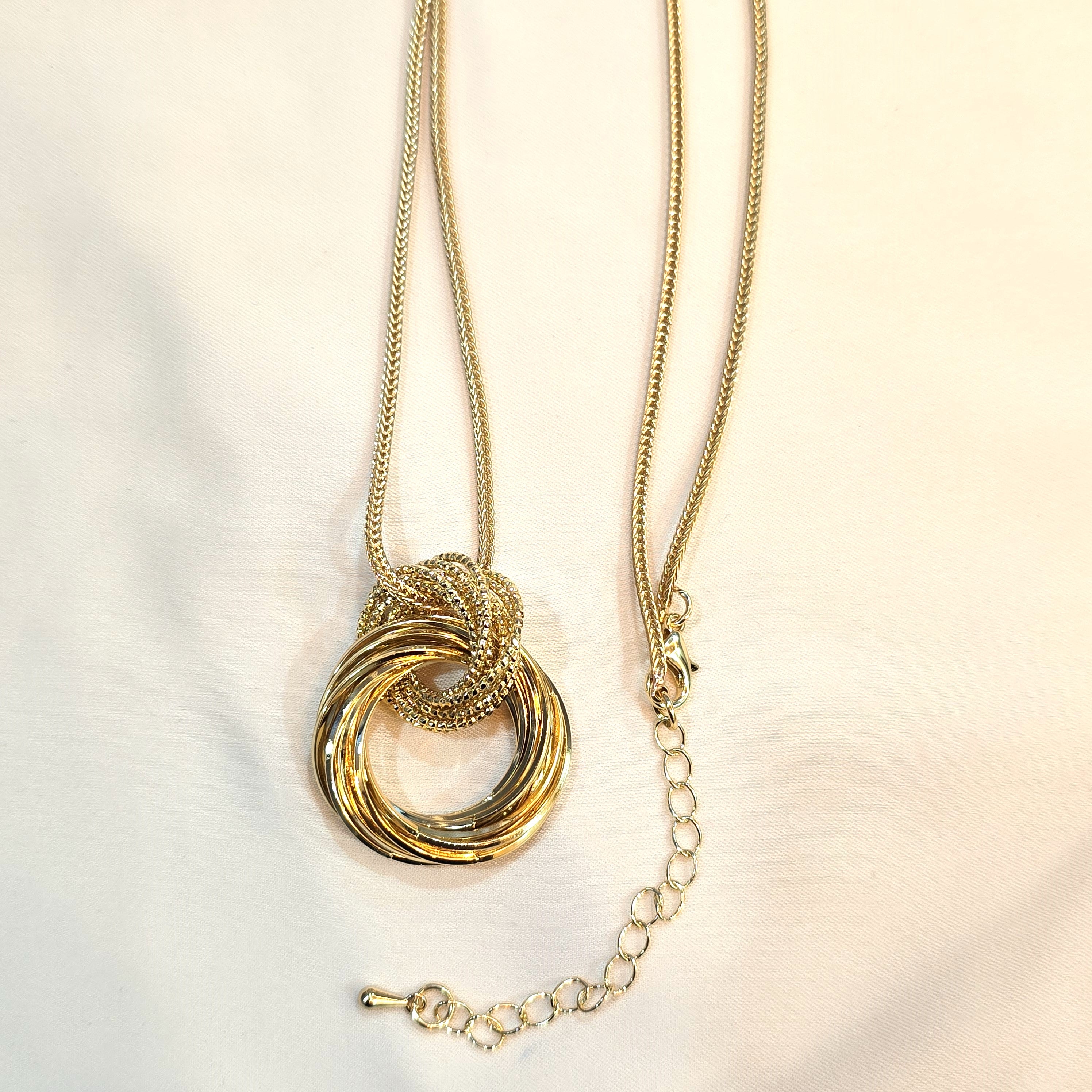 Circle Knot Pendant Necklace