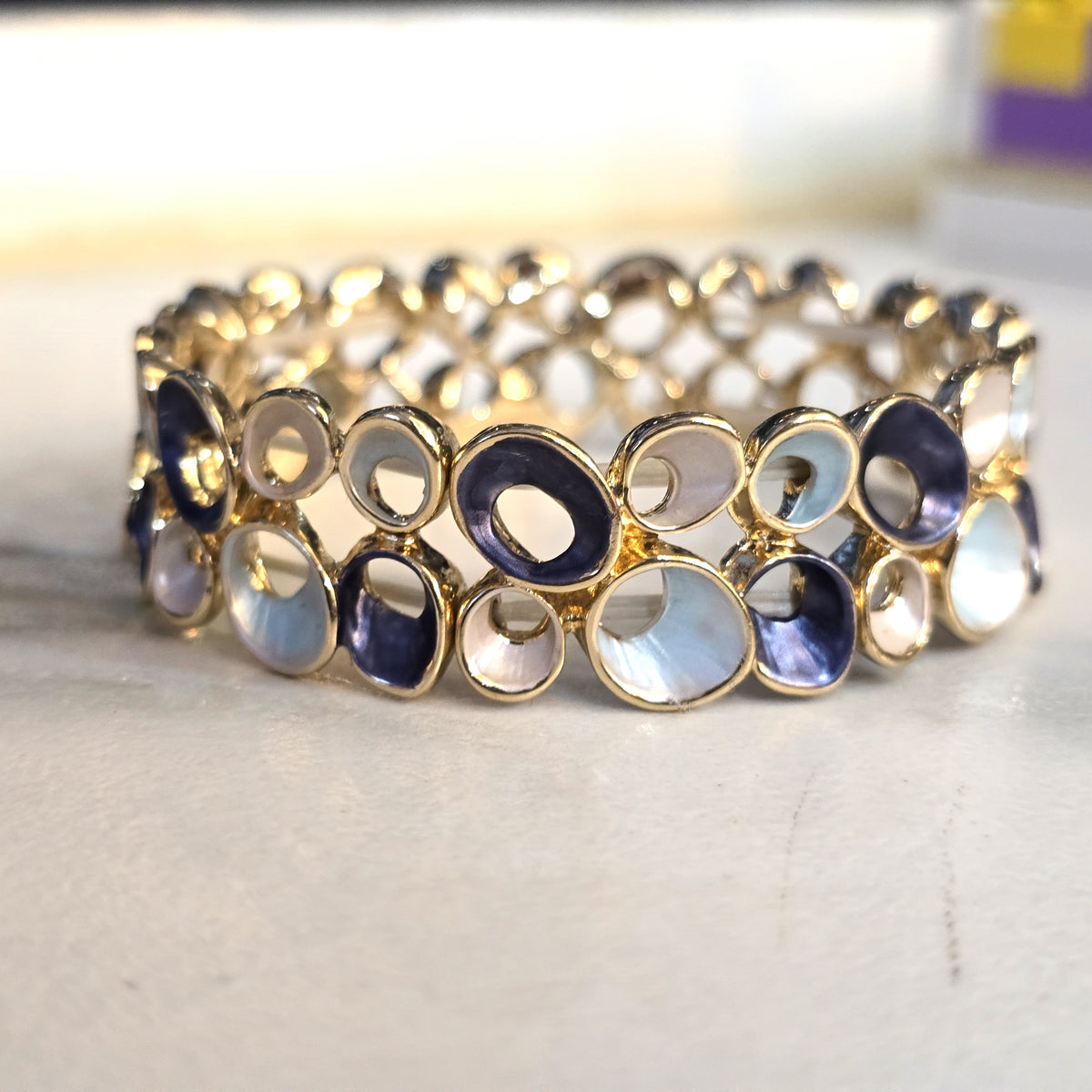 Blue Aurora Stretch Bracelet