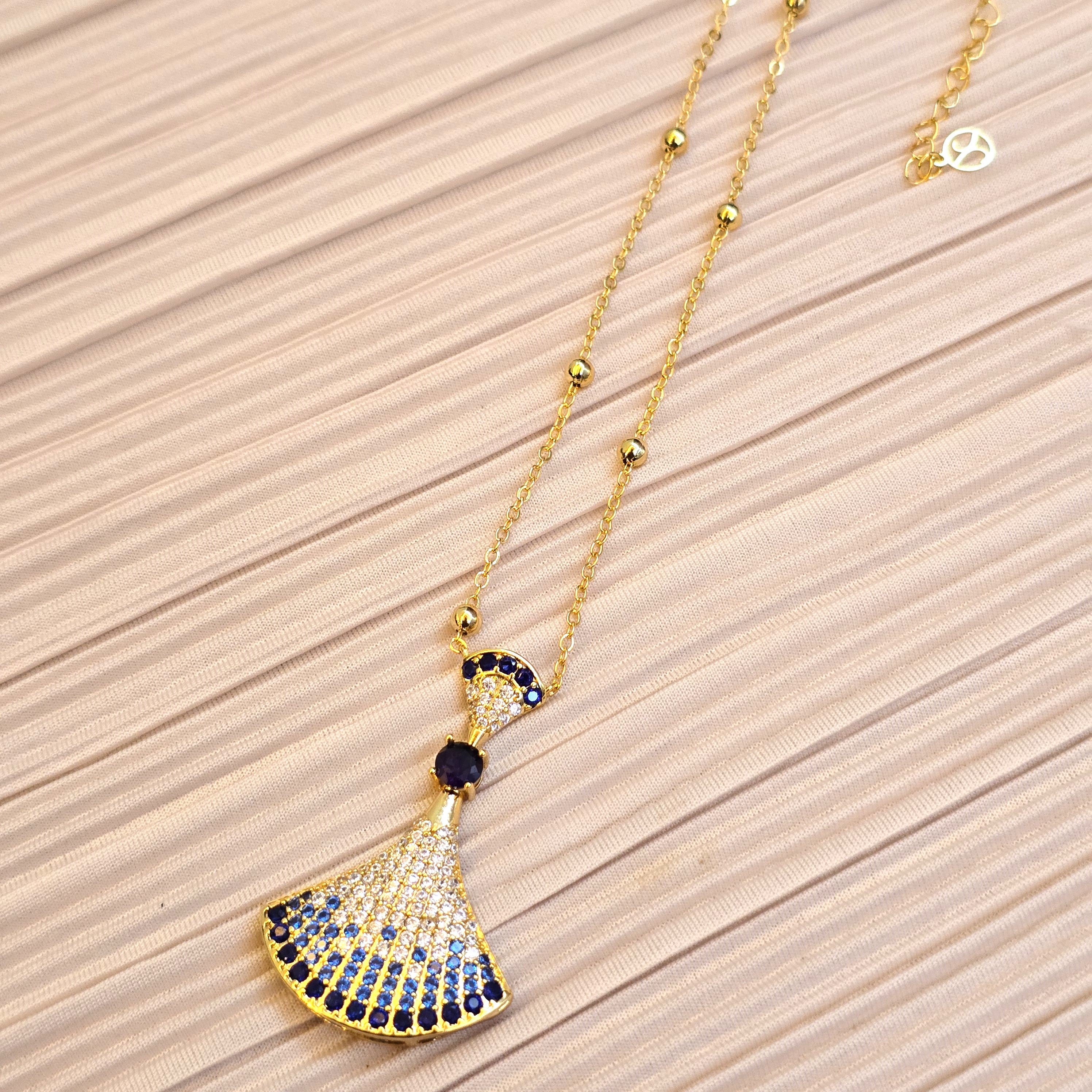 Blue Sapphire Fan Set