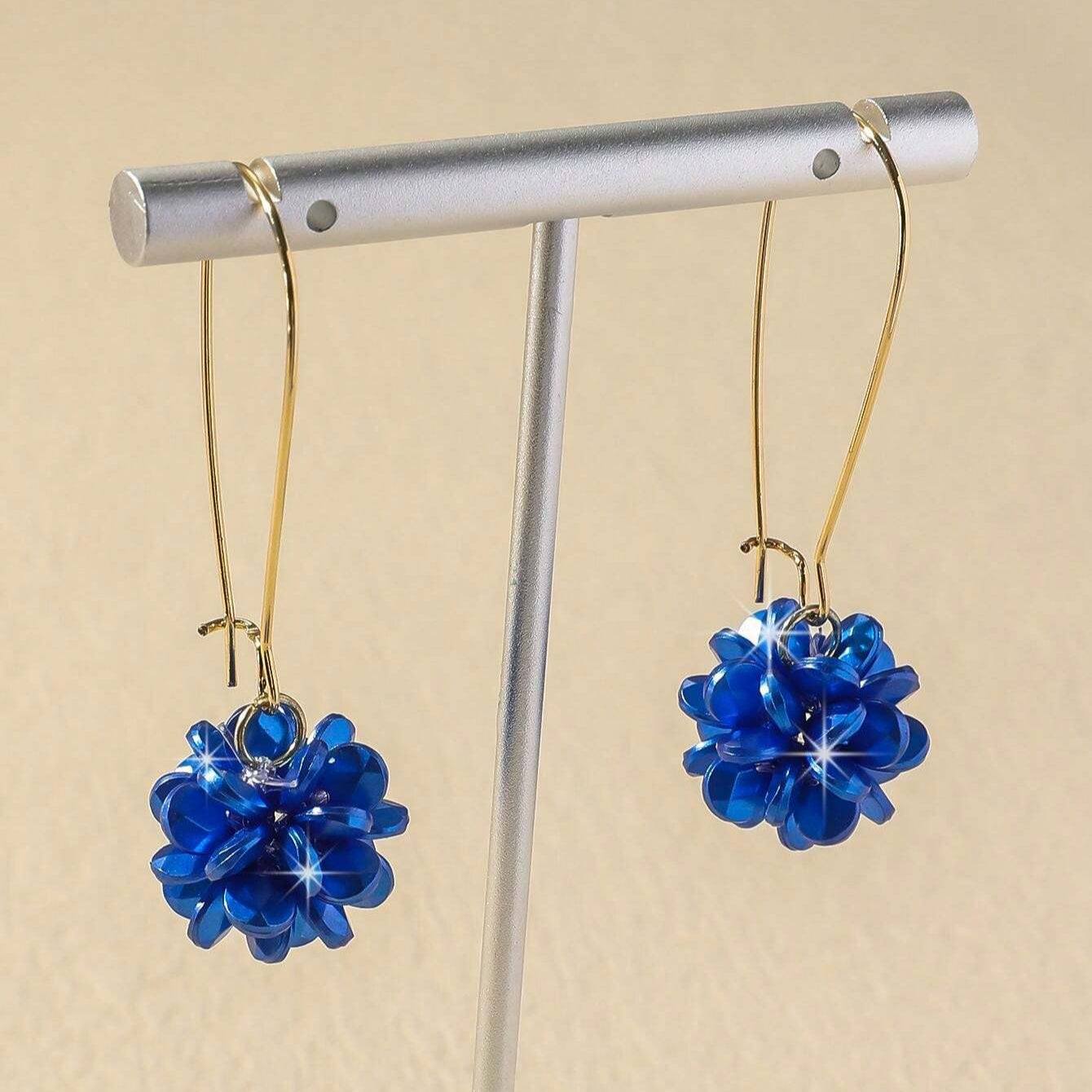 Blue Pearl Danglers